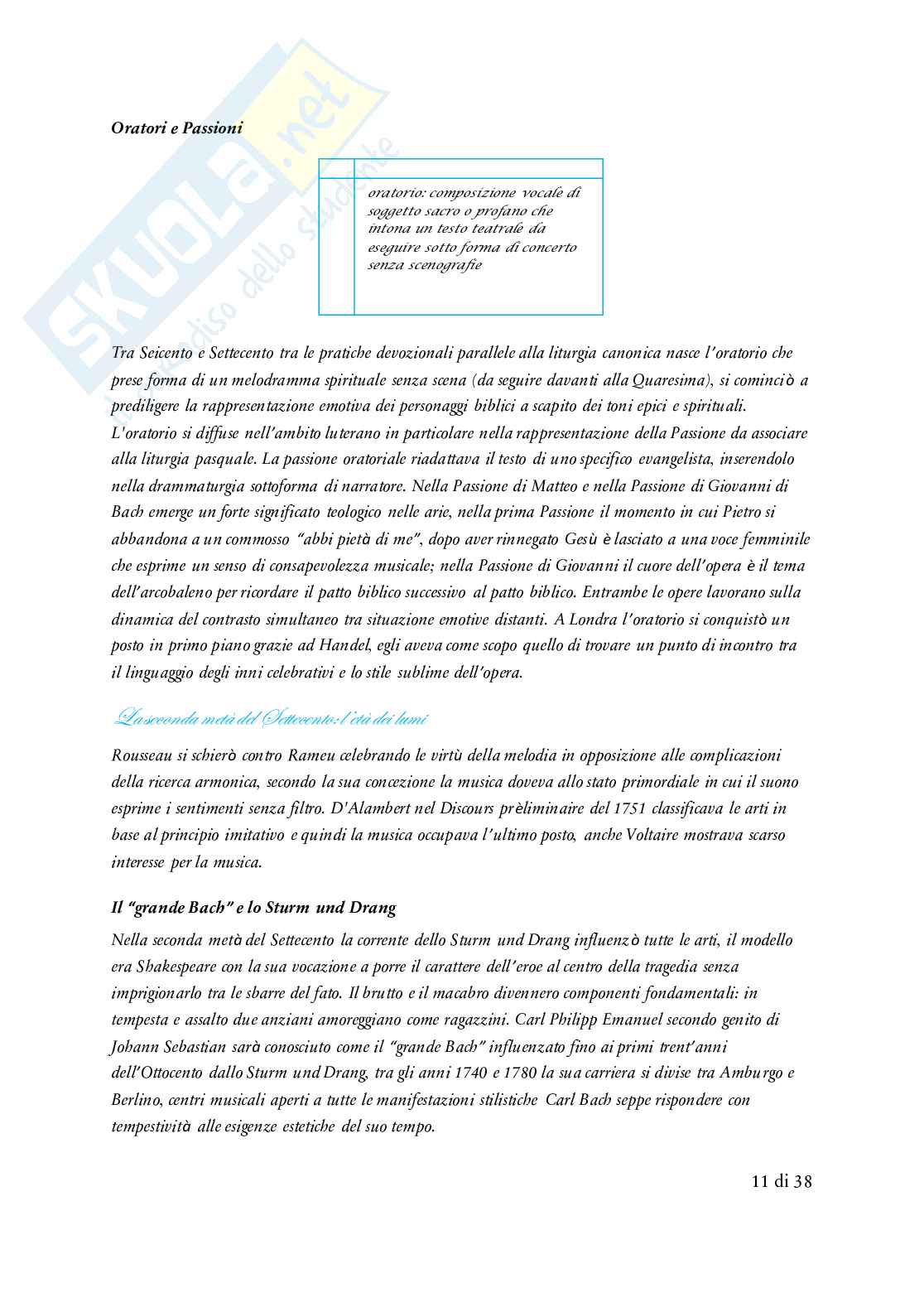 Storia della musica moderna e contemporanea  Pag. 11