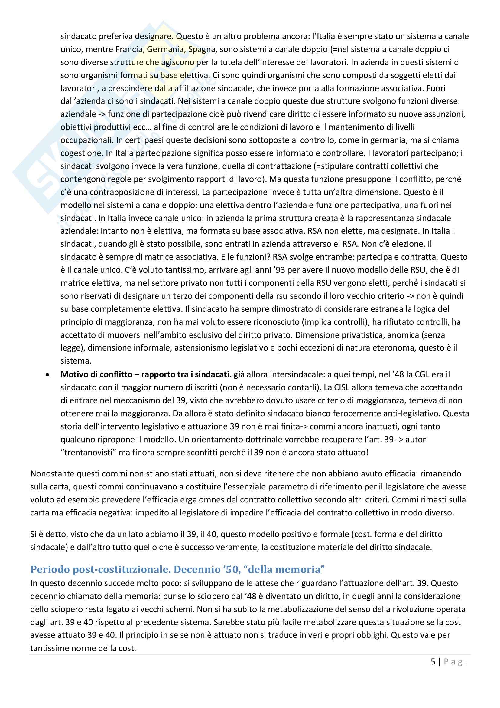 Lezioni, Diritto del lavoro Pag. 6