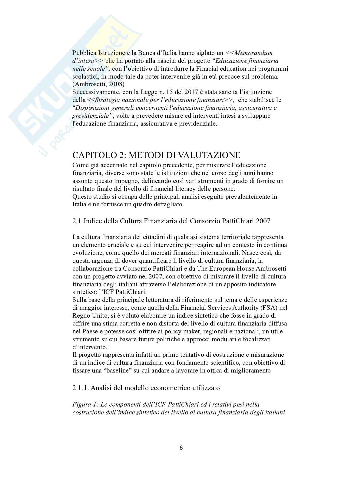 Financial literacy: l’importanza di educare i giovani  Pag. 6