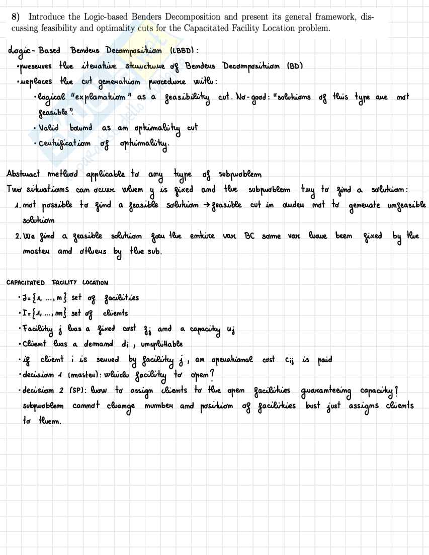 Domande secondo parziale optimization and data science for management  Pag. 21