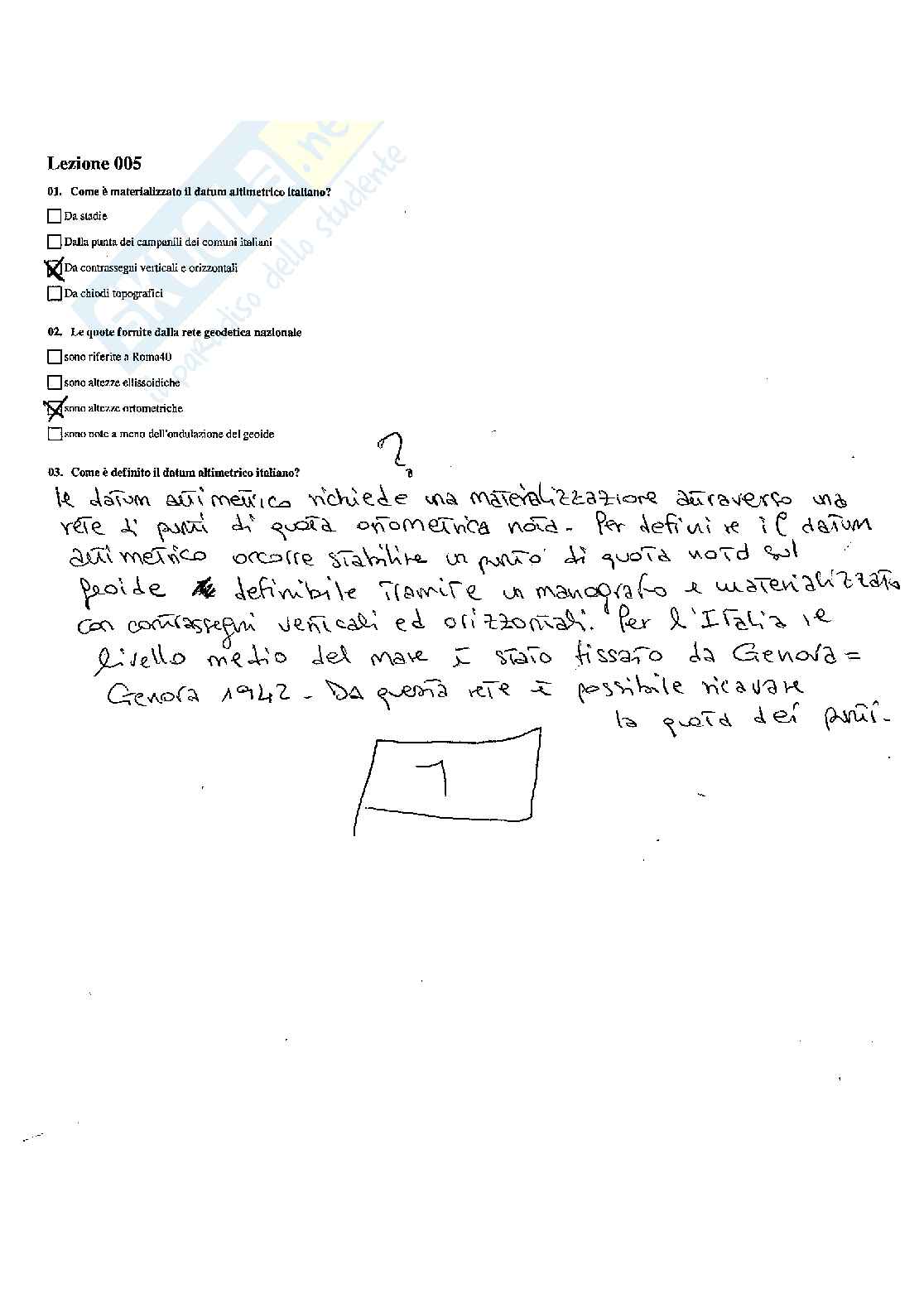 Risposte multiple e aperte paniere di topografia Pag. 6