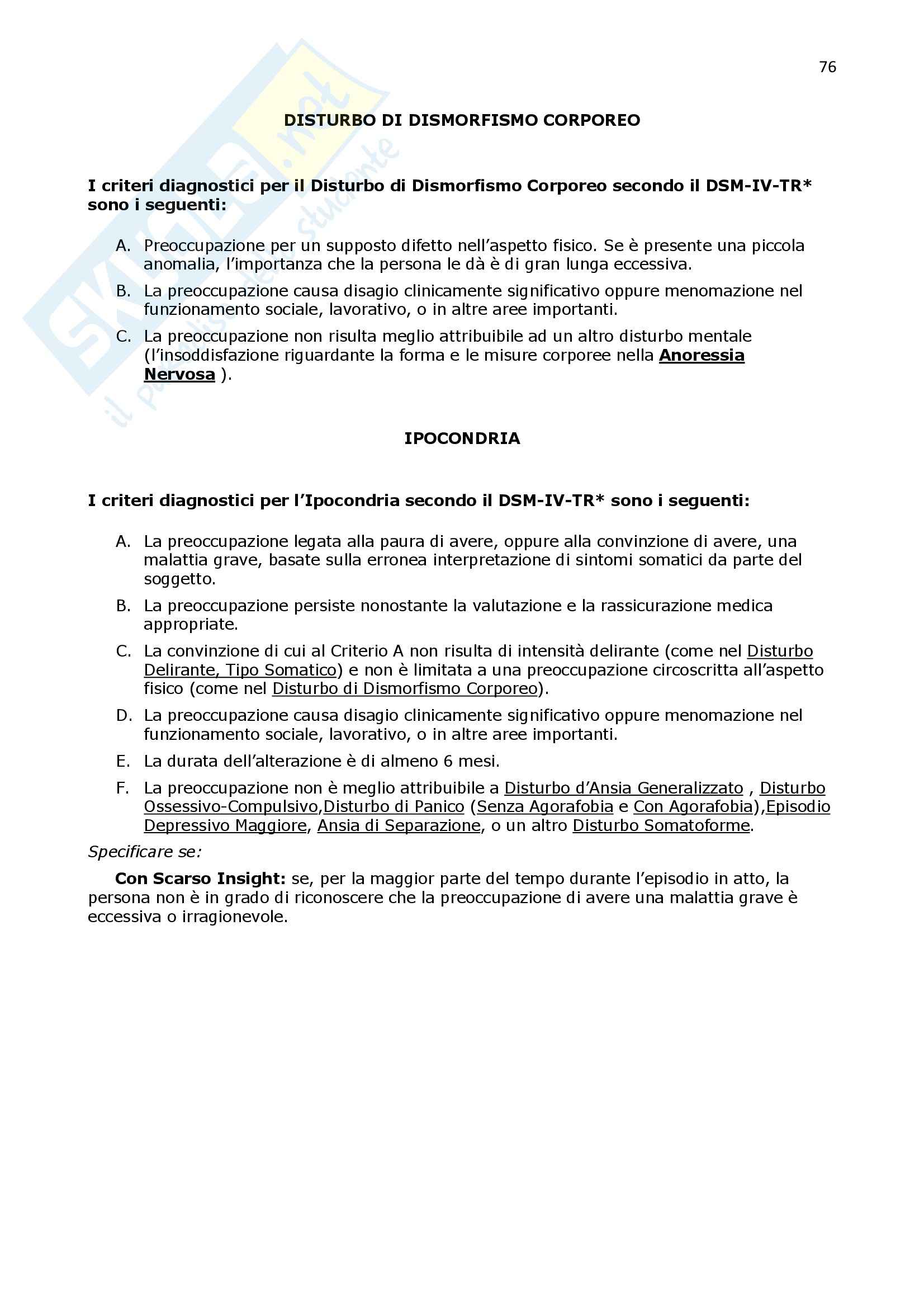 Psicologia clinica - Appunti Pag. 76