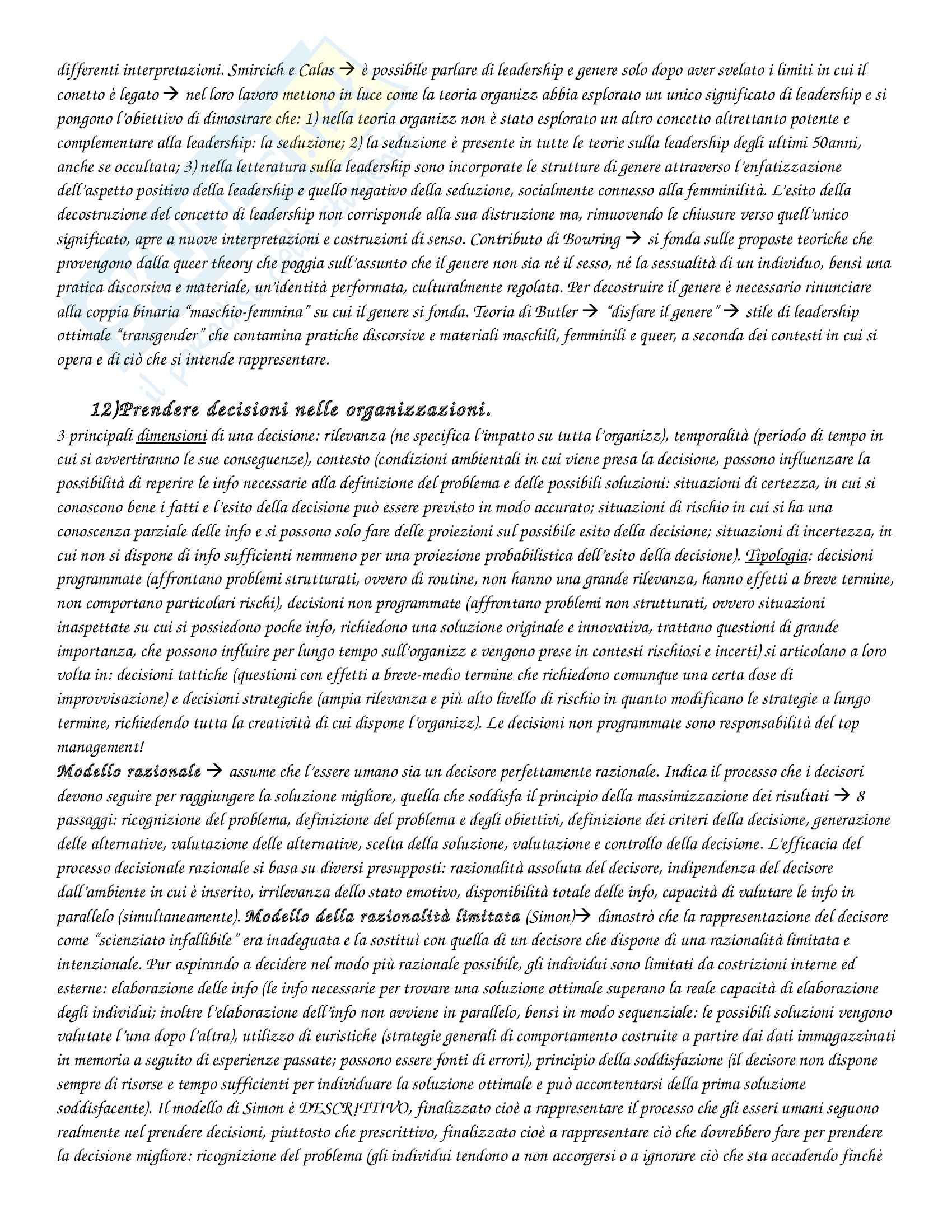 Riassunto esame Psicologia delle organizzazioni, prof. Di Fabio, libro consigliato Argentero, Cortese, Piccardo Pag. 26