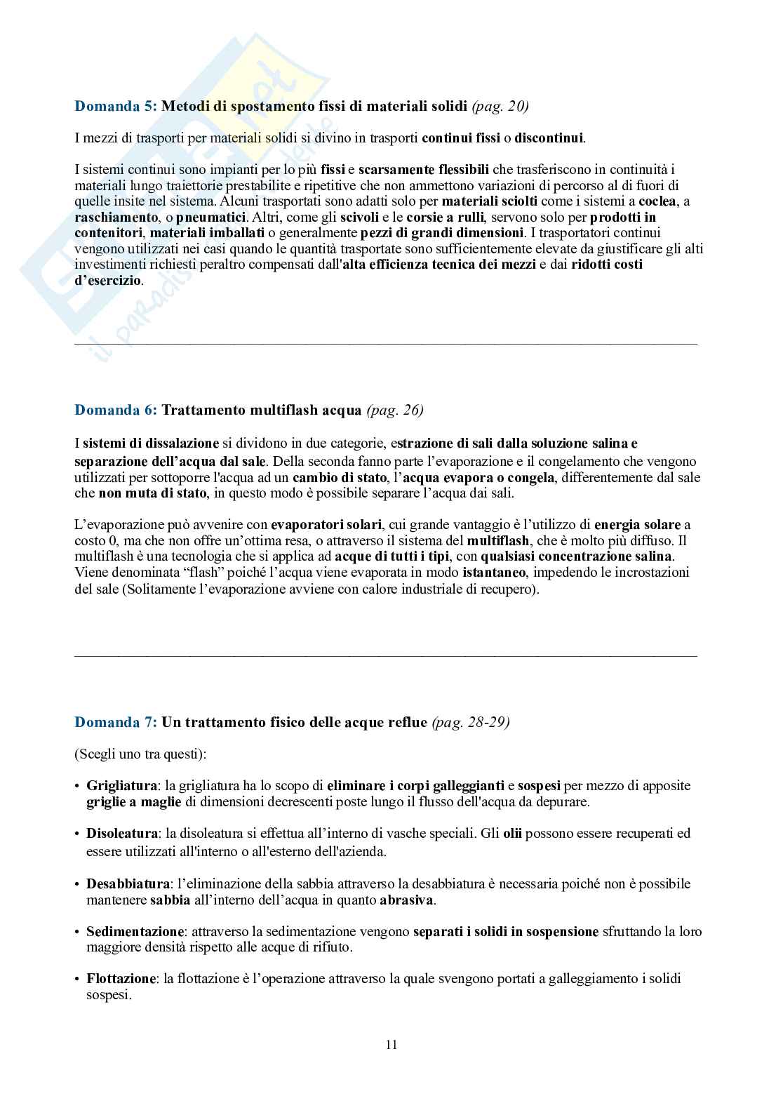 Operations Management – Domande lunghe e corte dell'esame con risposta Pag. 11