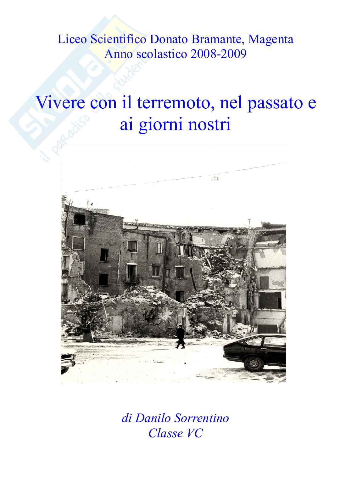 Vivere con il terremoto, nel passato e ai giorni n Pag. 1