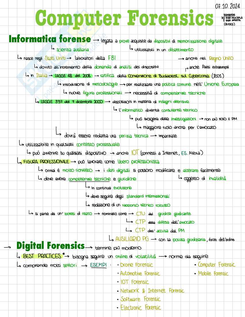 Computer Forensics (informatica) Pag. 2