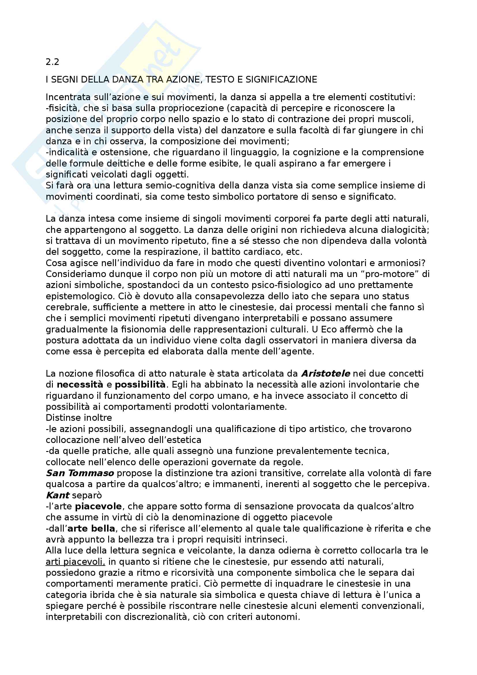 La danza e i segni Pag. 1