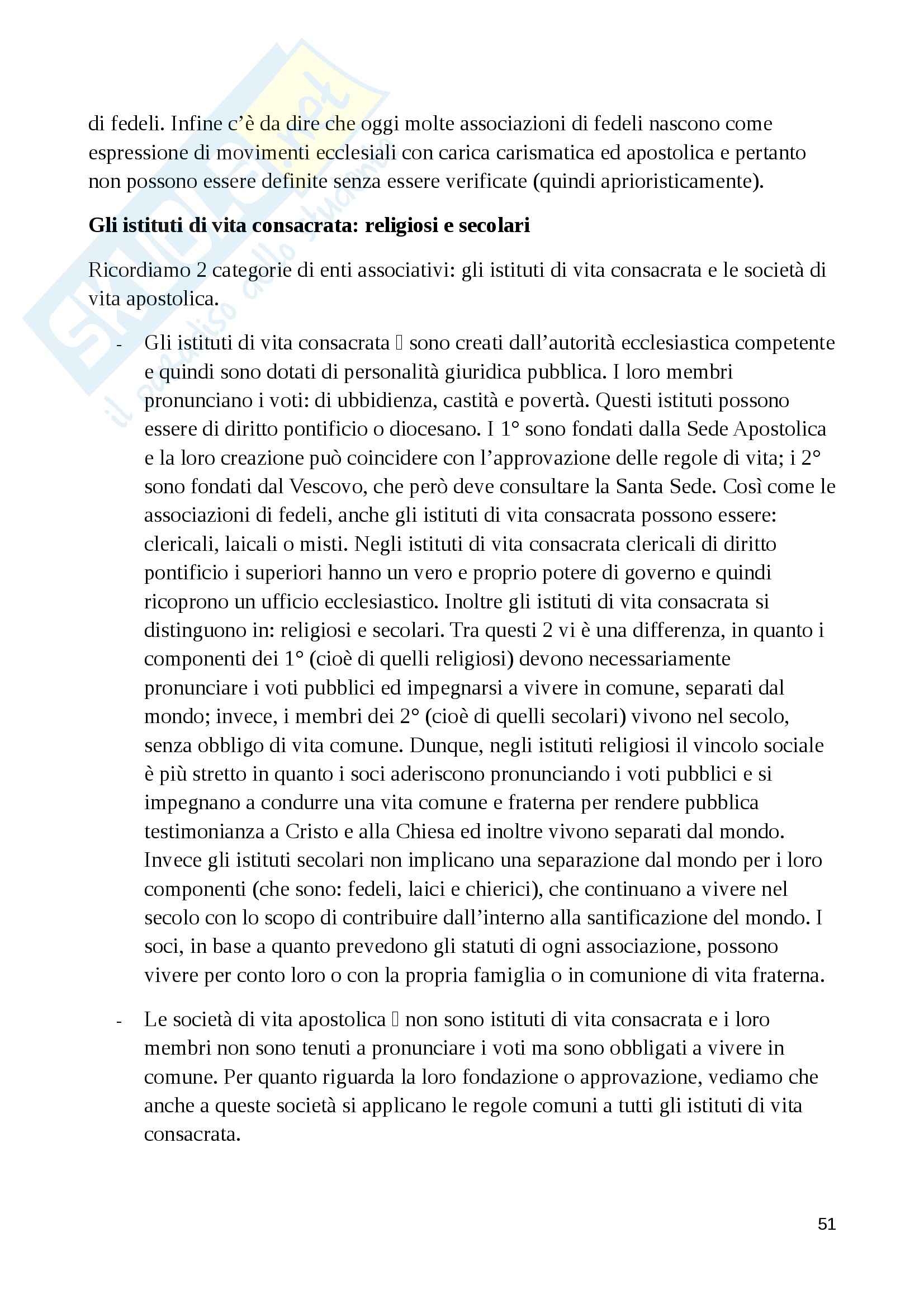Lezioni, Diritto canonico Pag. 51