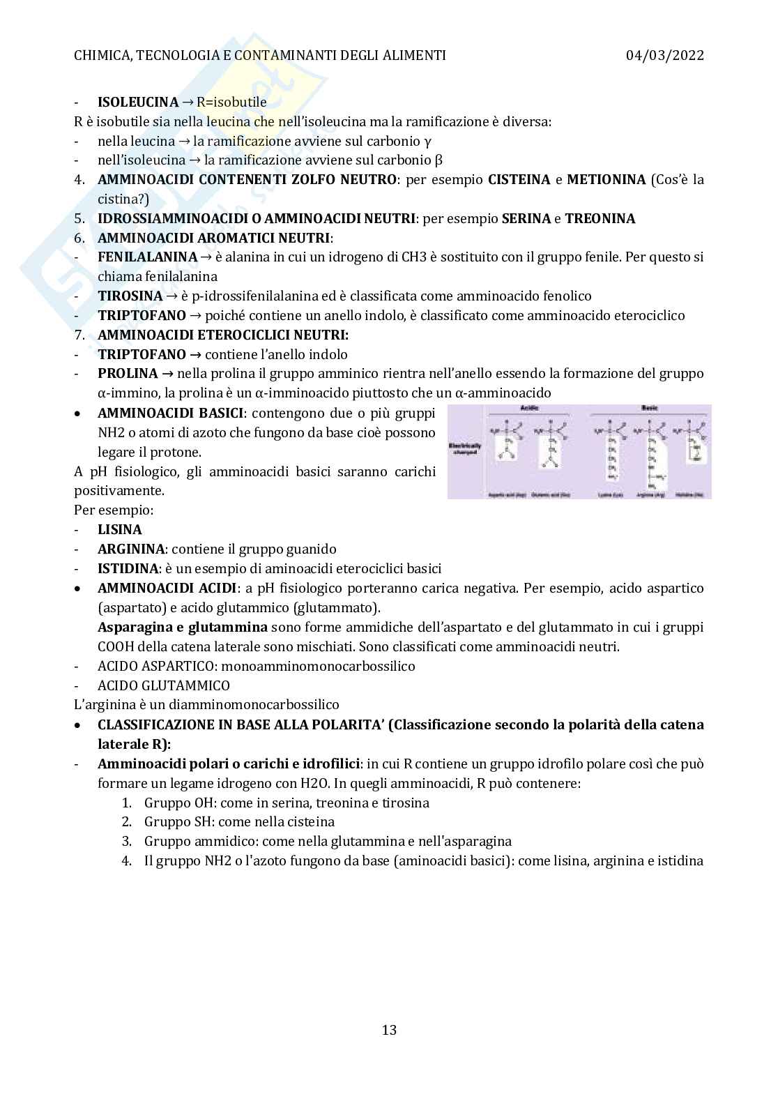 Appunti di Chimica, tecnologia e contaminanti degli alimenti Pag. 16