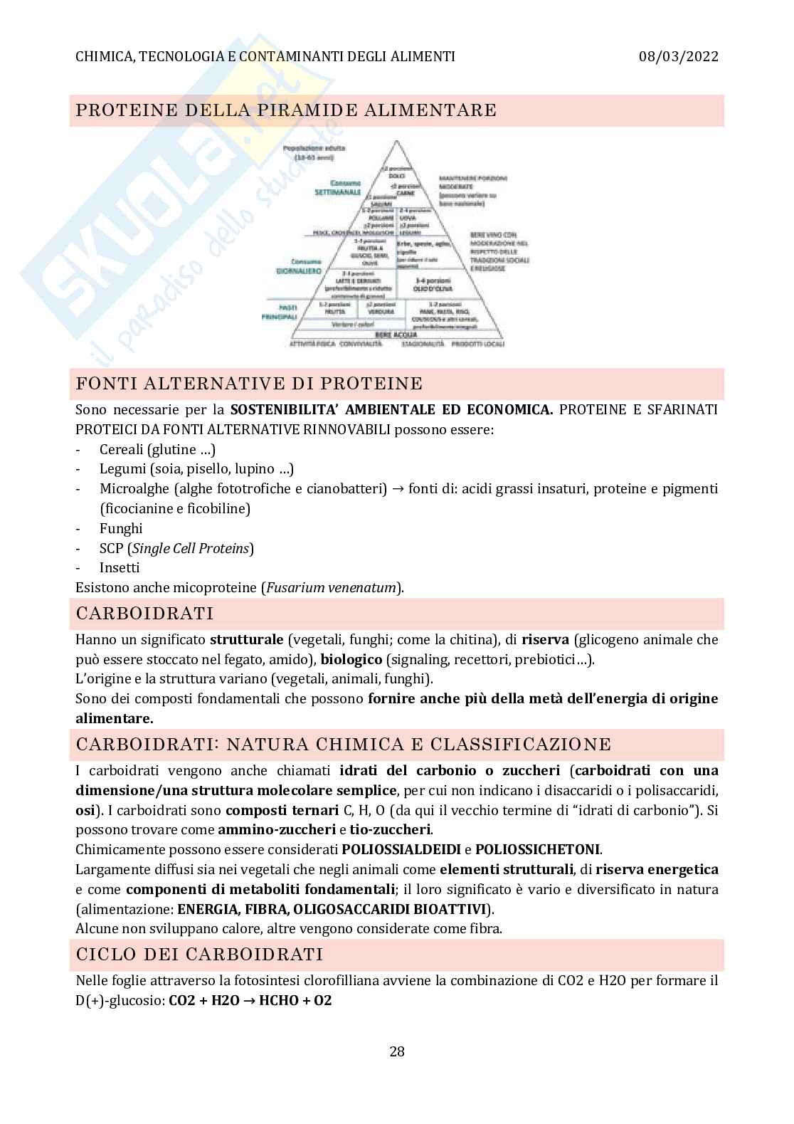 Appunti di Chimica, tecnologia e contaminanti degli alimenti Pag. 31
