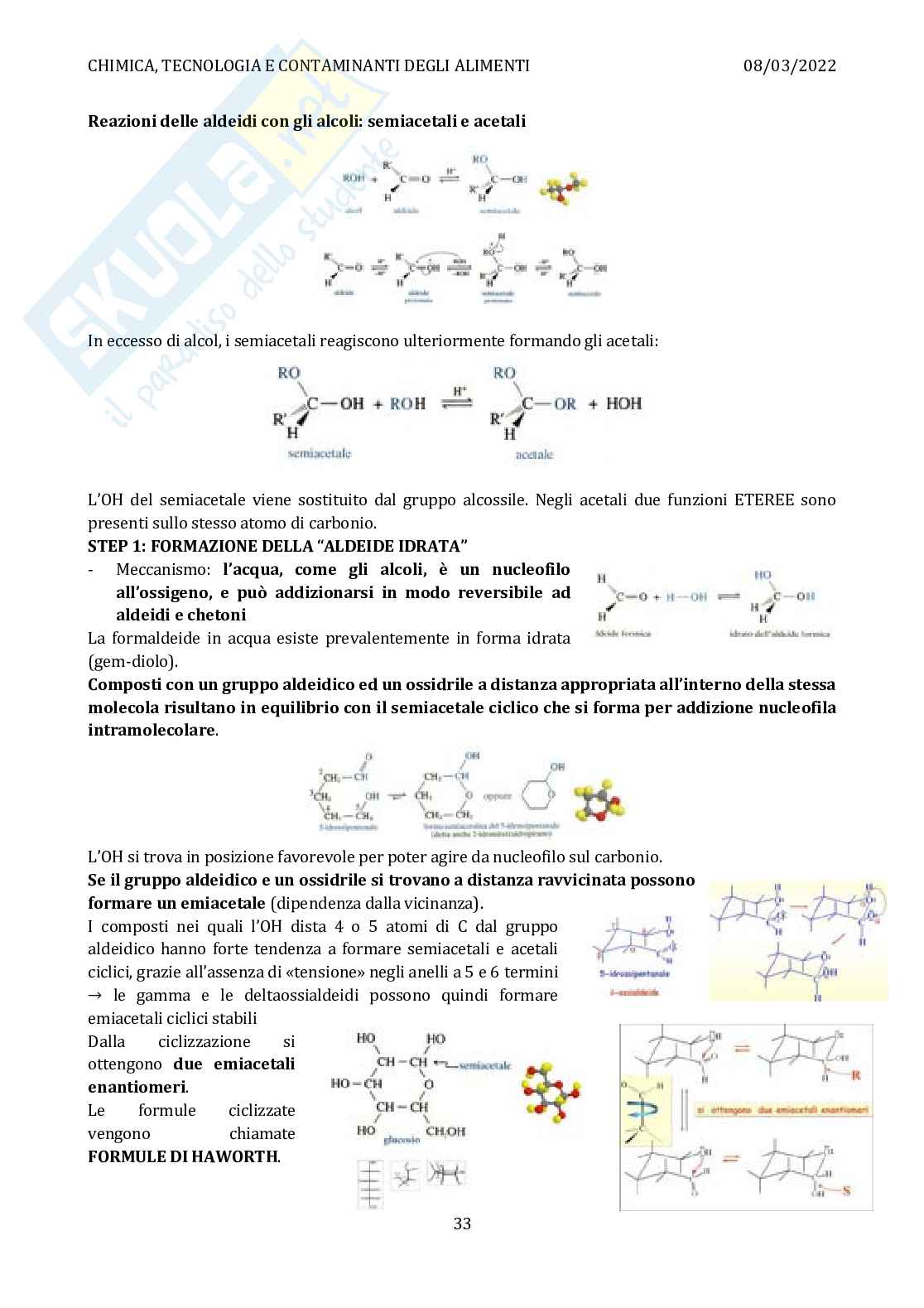 Appunti di Chimica, tecnologia e contaminanti degli alimenti Pag. 36