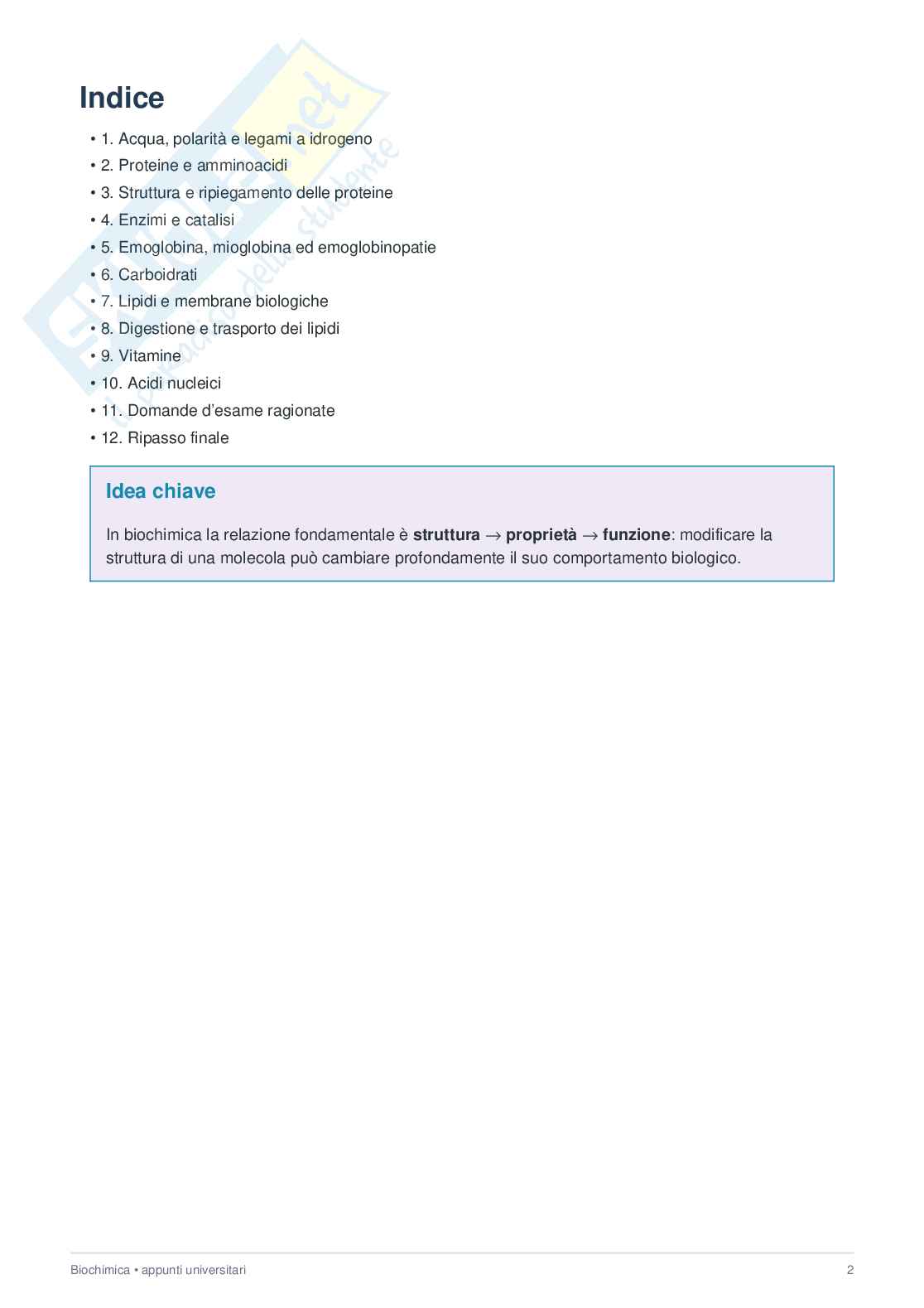 Biochimica  Pag. 2