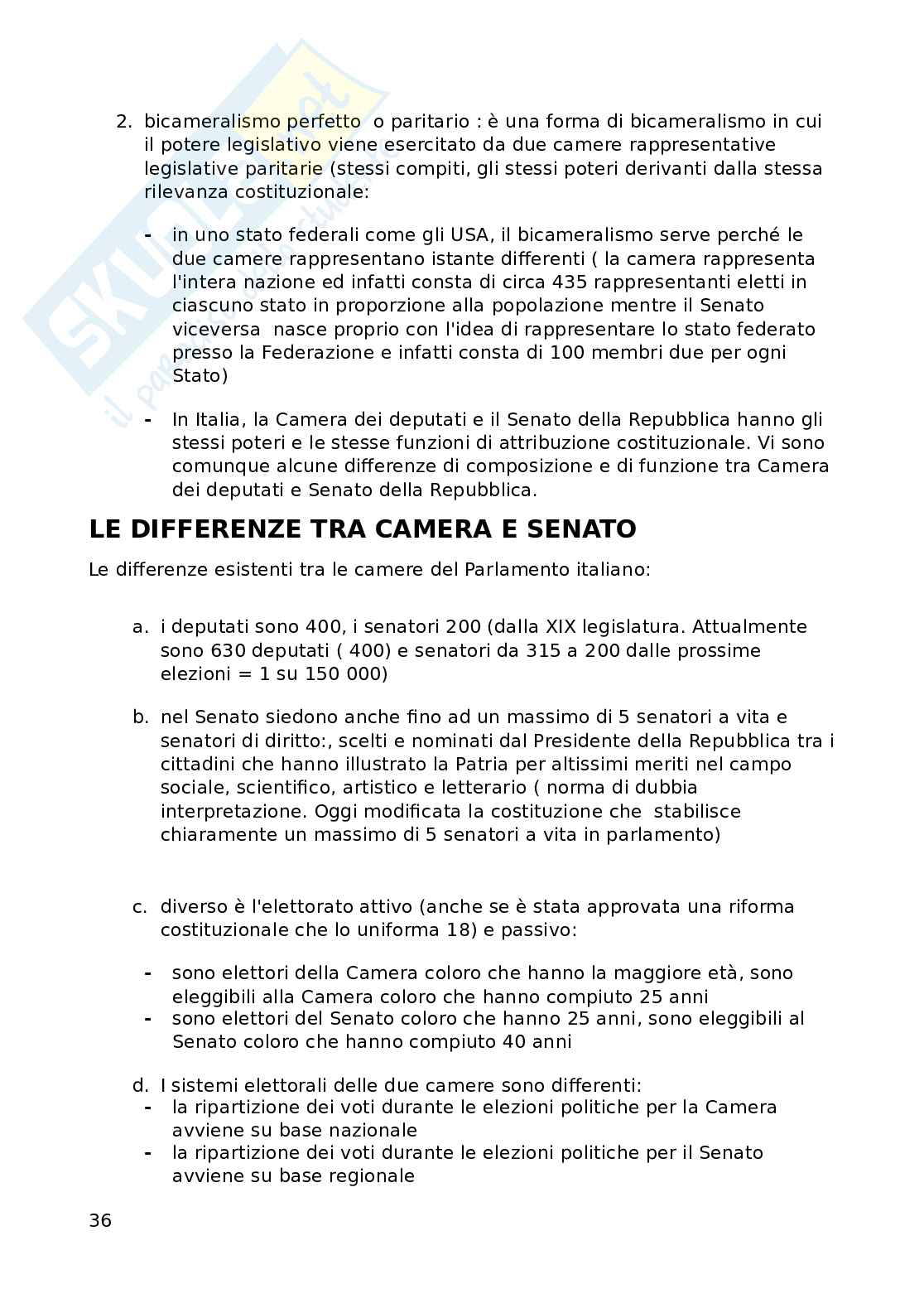 Appunti di Diritto costituzionale  Pag. 36