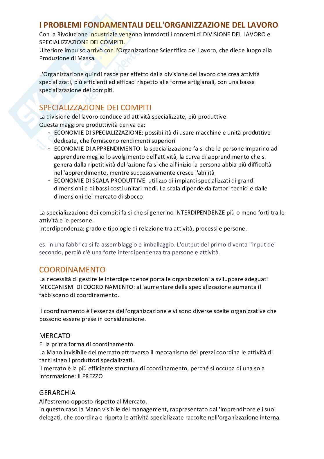Organizzazione aziendale Pag. 6