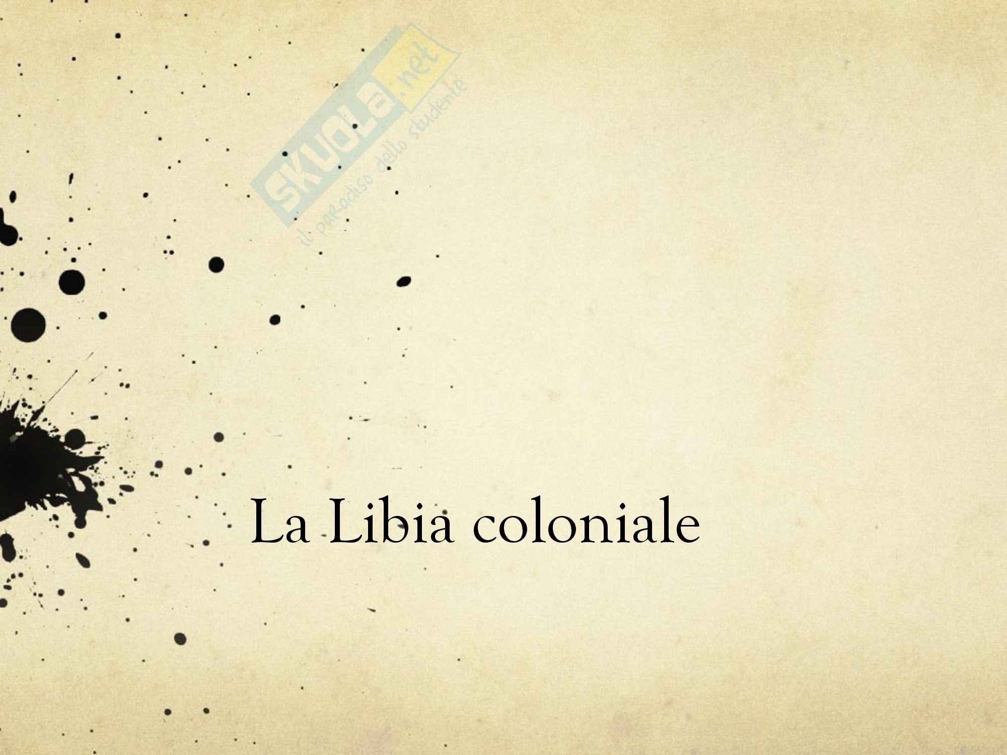 Libia coloniale Pag. 1