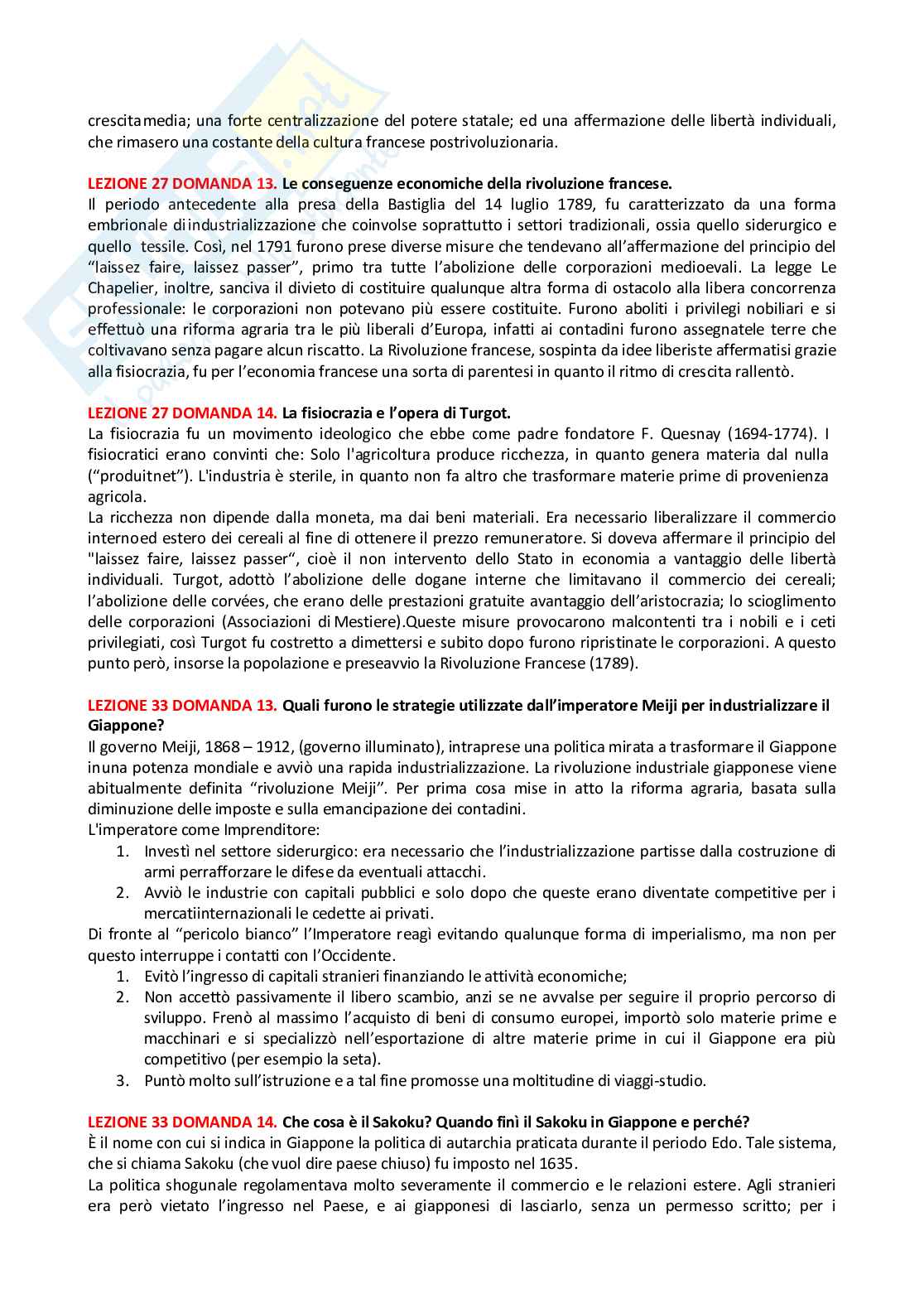 Paniere Storia economica - risposte aperte Pag. 11