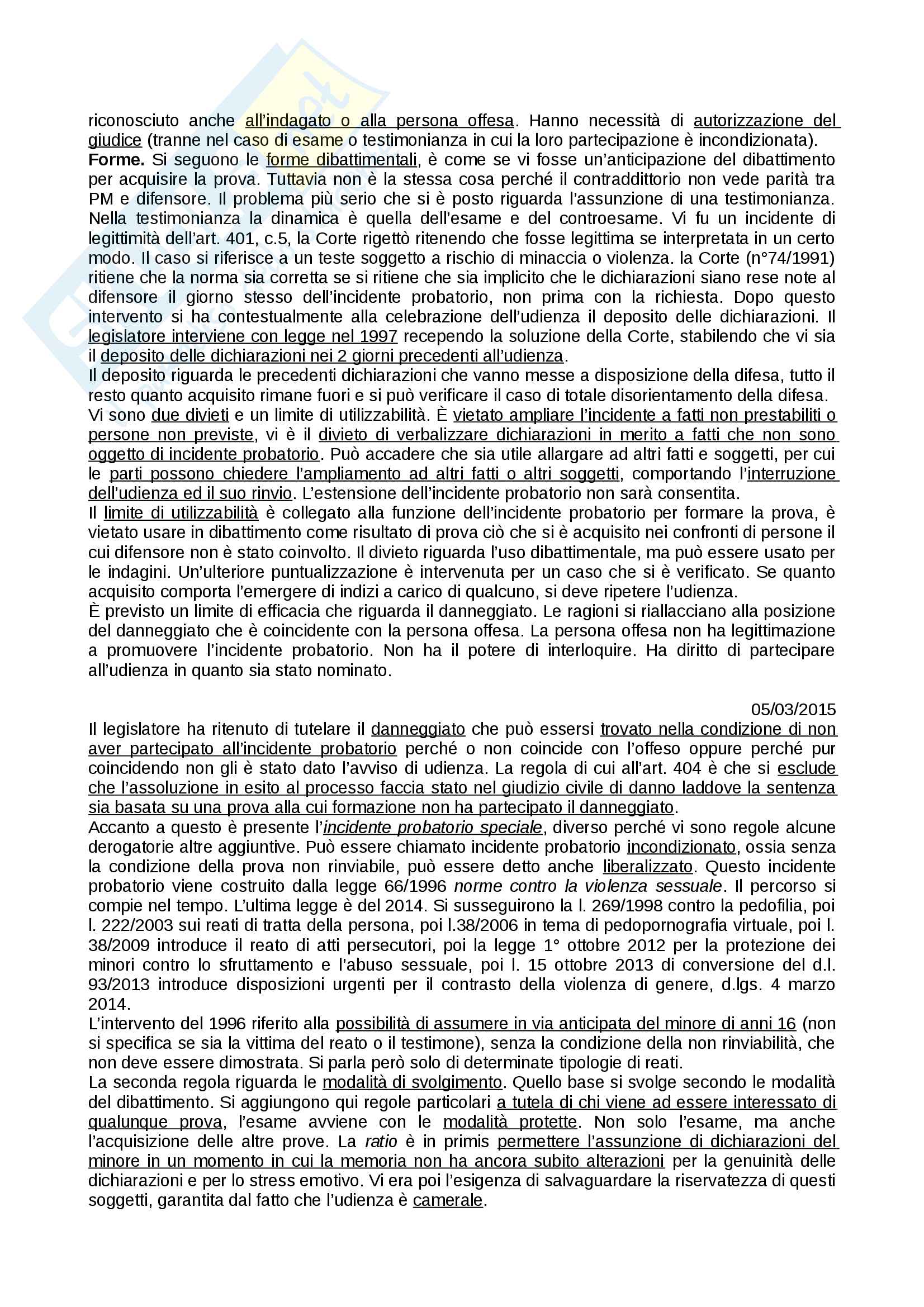 Appunti del corso di Diritto Processuale Penale Pag. 76