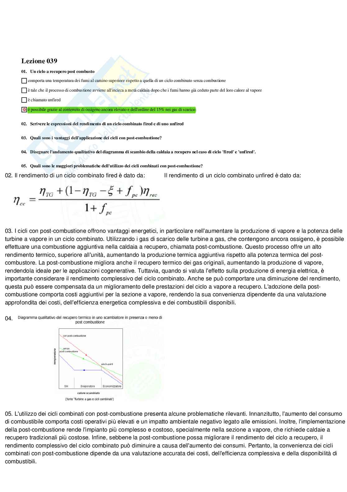 Paniere completo di Progettazione dei sistemi energetici - Risposte multiple e aperte Pag. 51