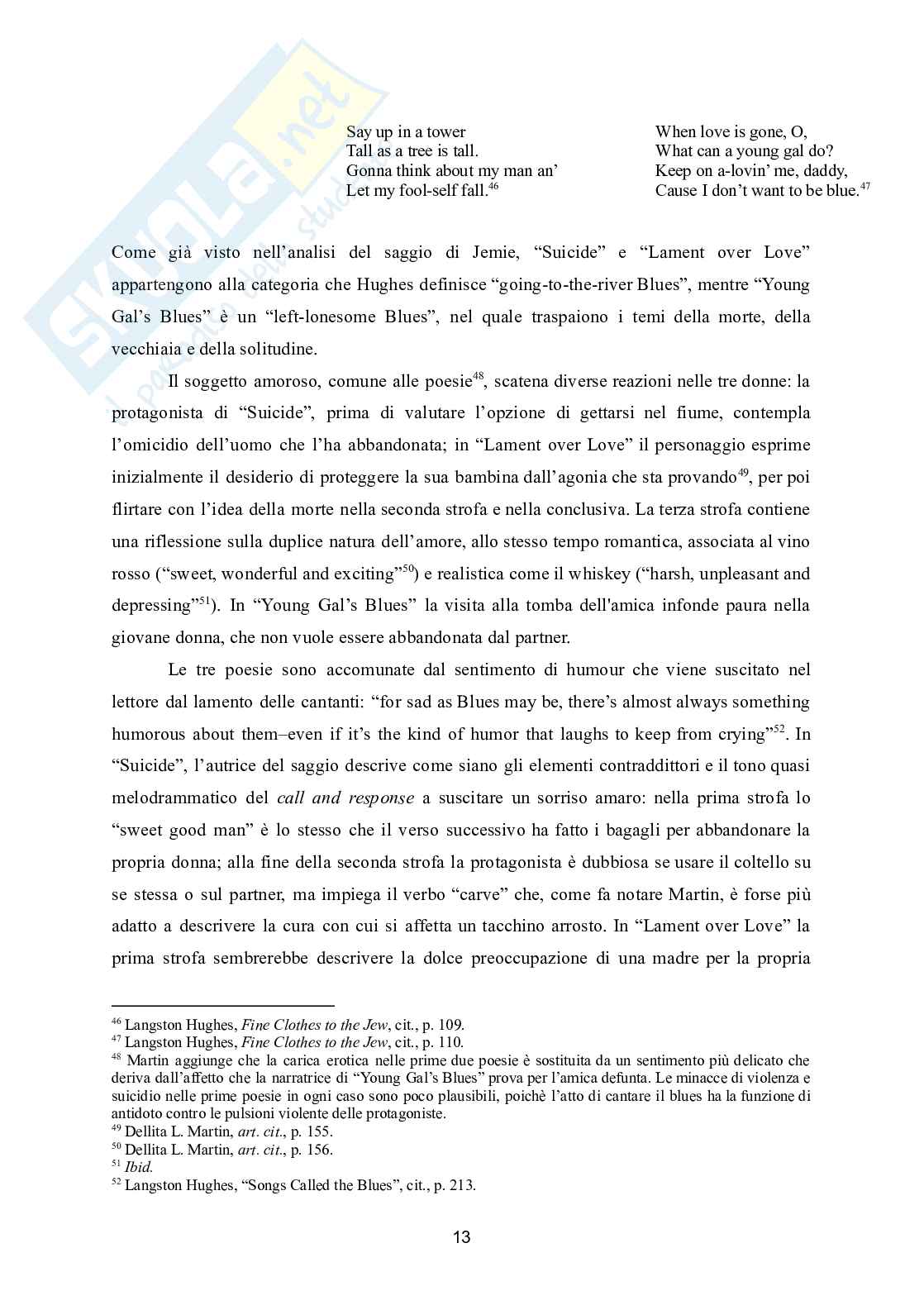 Blues e jazz nella poesia di Langston Hughes: fine clothes to the jew e montage of a dream deferred Pag. 16