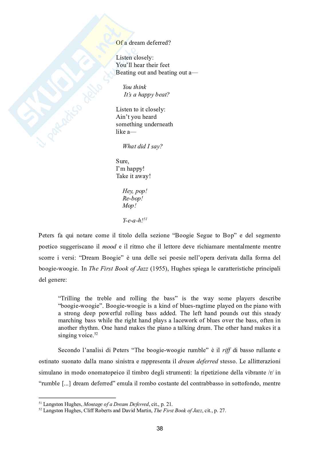 Blues e jazz nella poesia di Langston Hughes: fine clothes to the jew e montage of a dream deferred Pag. 41