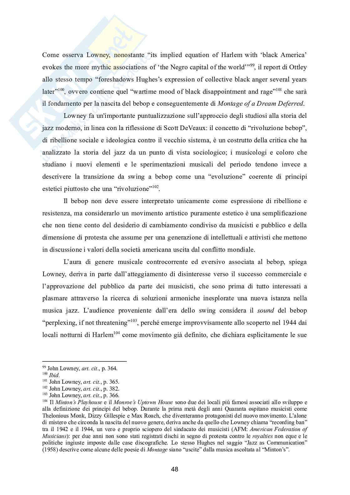 Blues e jazz nella poesia di Langston Hughes: fine clothes to the jew e montage of a dream deferred Pag. 51