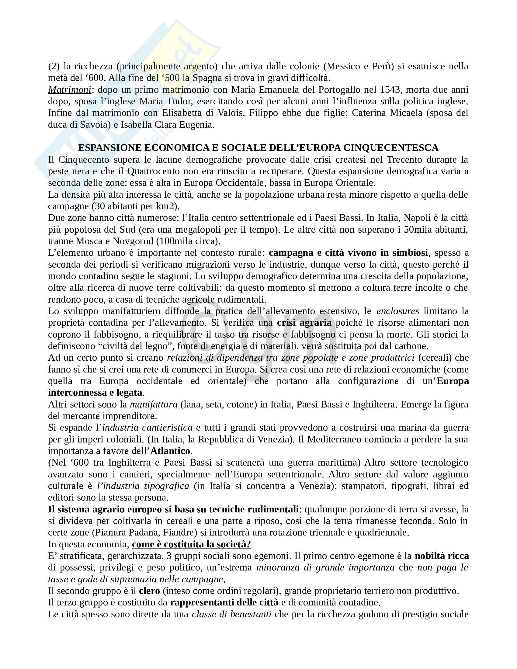 Appunti Storia moderna - completi e dettagliati Pag. 6
