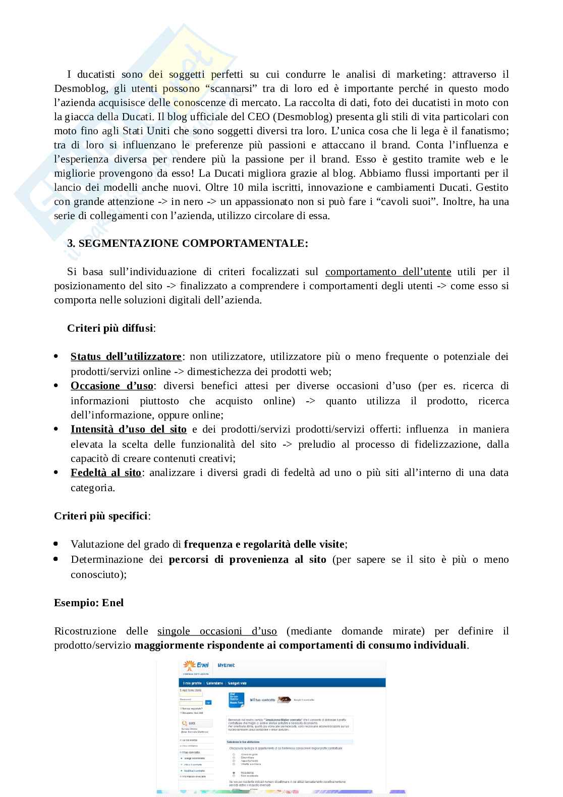 Appunti integrati con slide di Internet Marketing Pag. 21