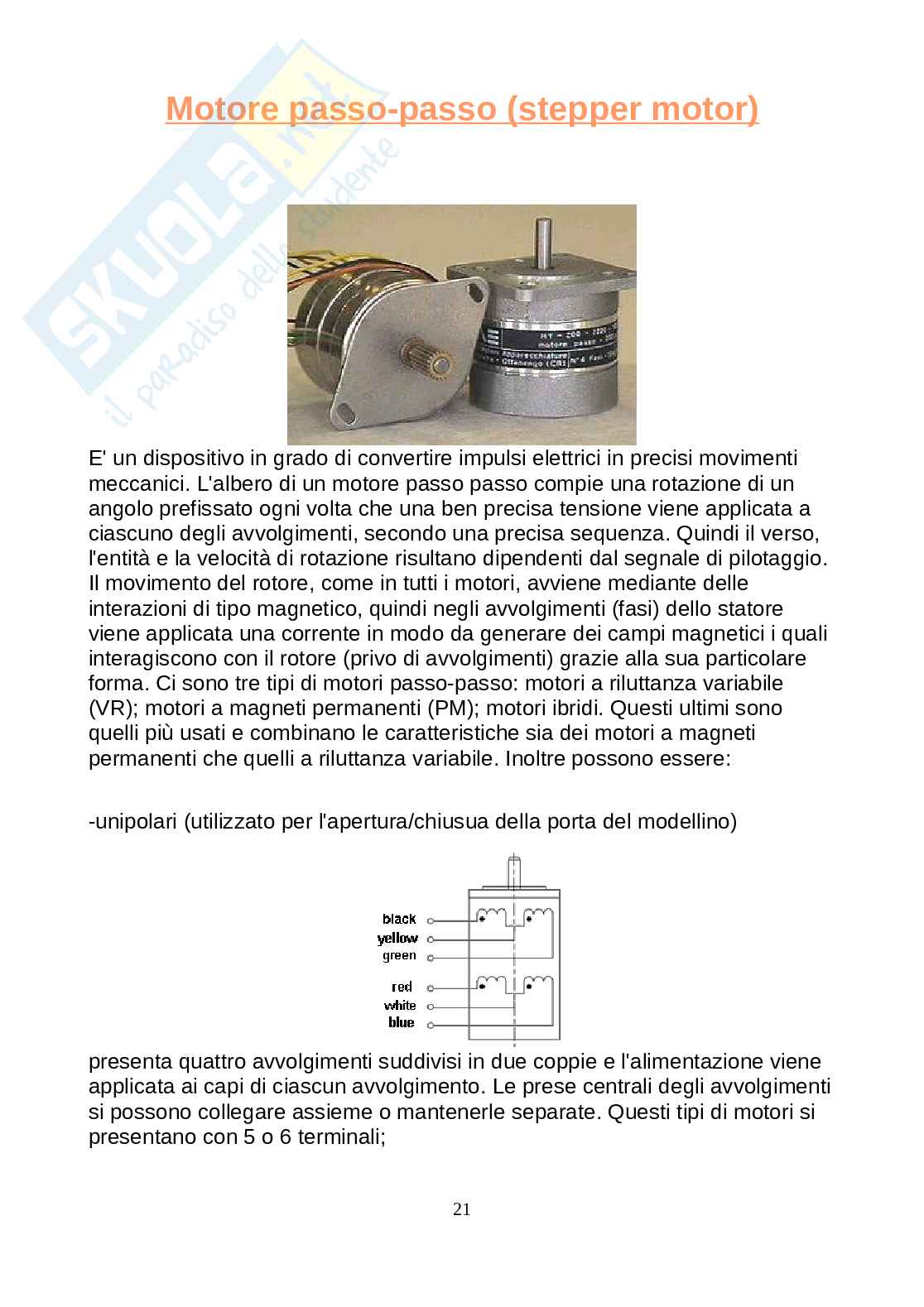 Modellino di ascensore tesina Pag. 21