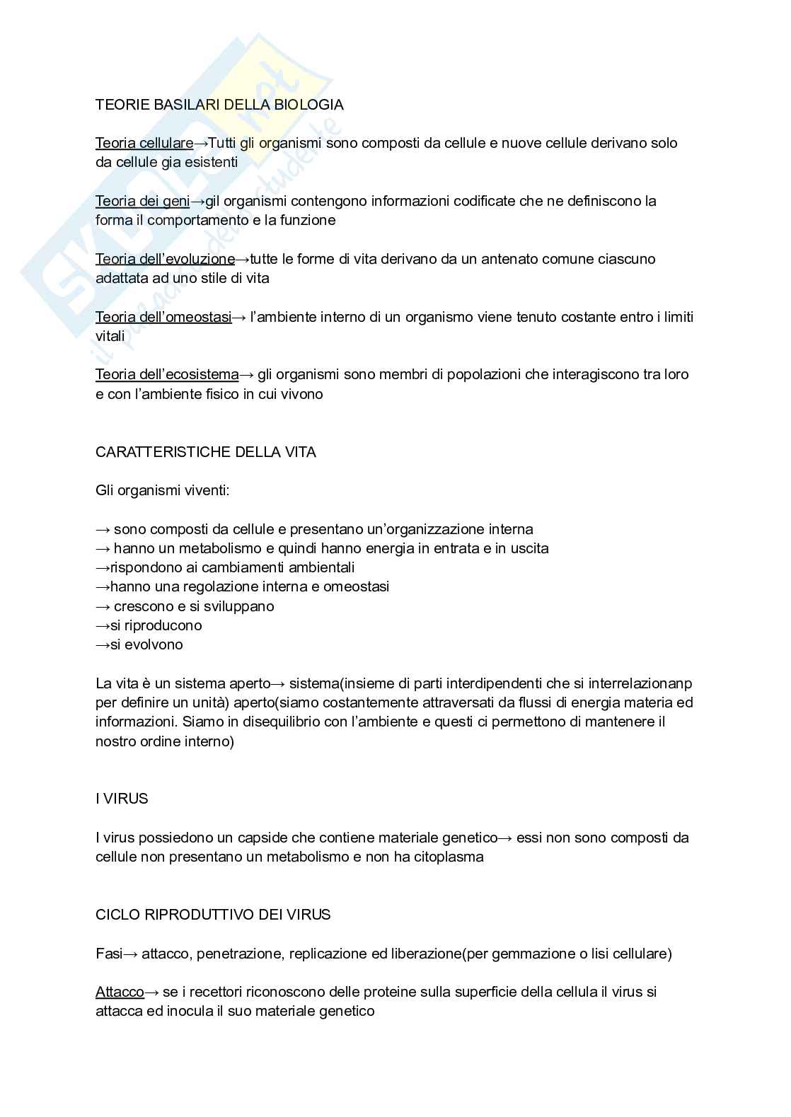 Appunti Biologia applicata Pag. 1
