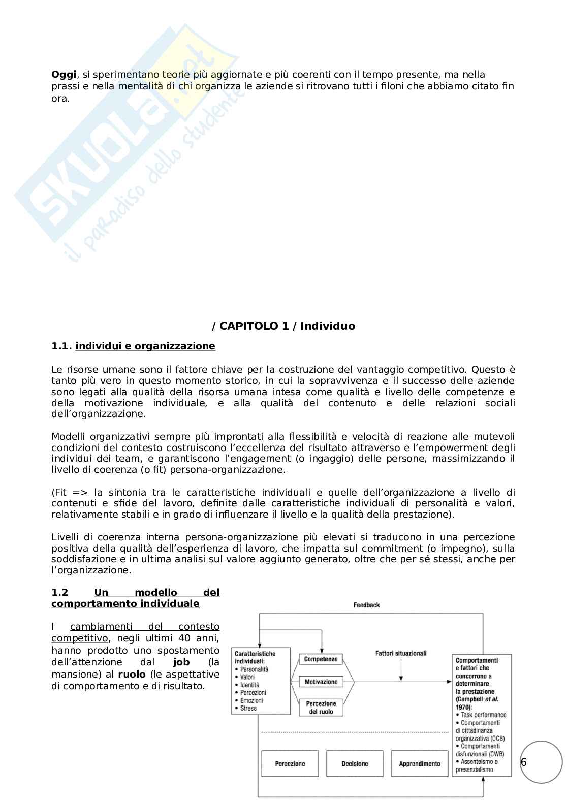 Riassunto esame Organizzazione aziendale, Prof. Morandin Gabriele, libro consigliato Organizzazione aziendale, Saverio Salvemini Pag. 6