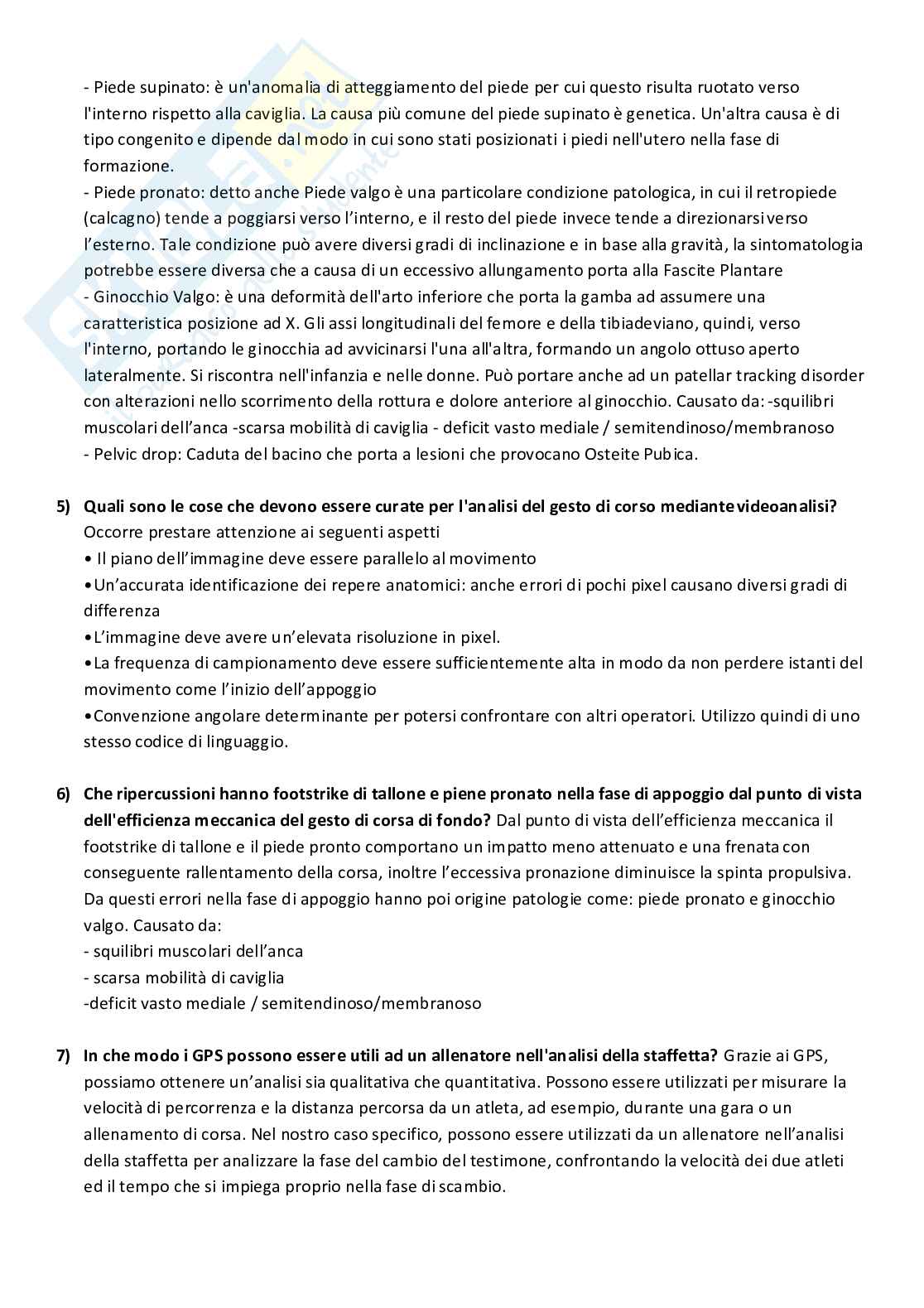 Set Domande Paniere Risposte Aperte Biomeccanica Pag. 2