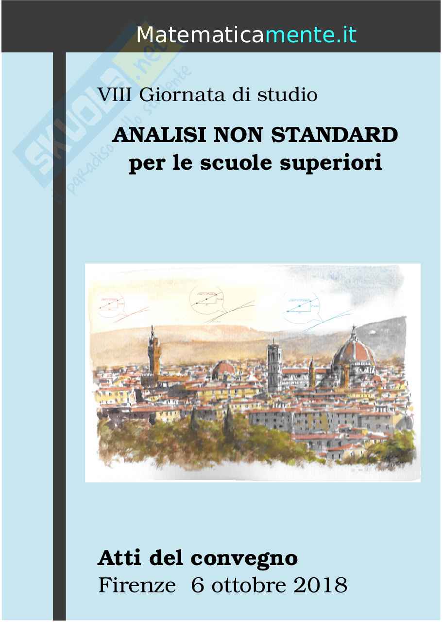 VIII Giornata di studio Analisi Non Standard per le scuole superiori (ebook) Pag. 1