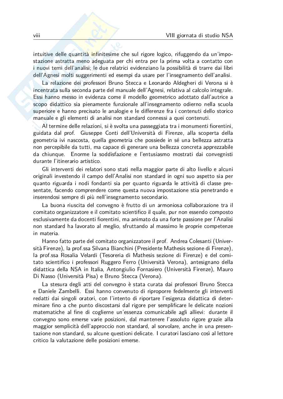 VIII Giornata di studio Analisi Non Standard per le scuole superiori (ebook) Pag. 11