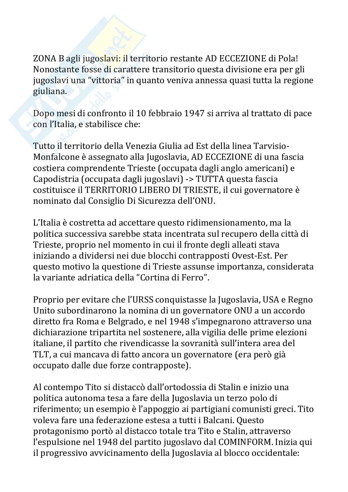 Politica jugoslava dell'Italia Pag. 2
