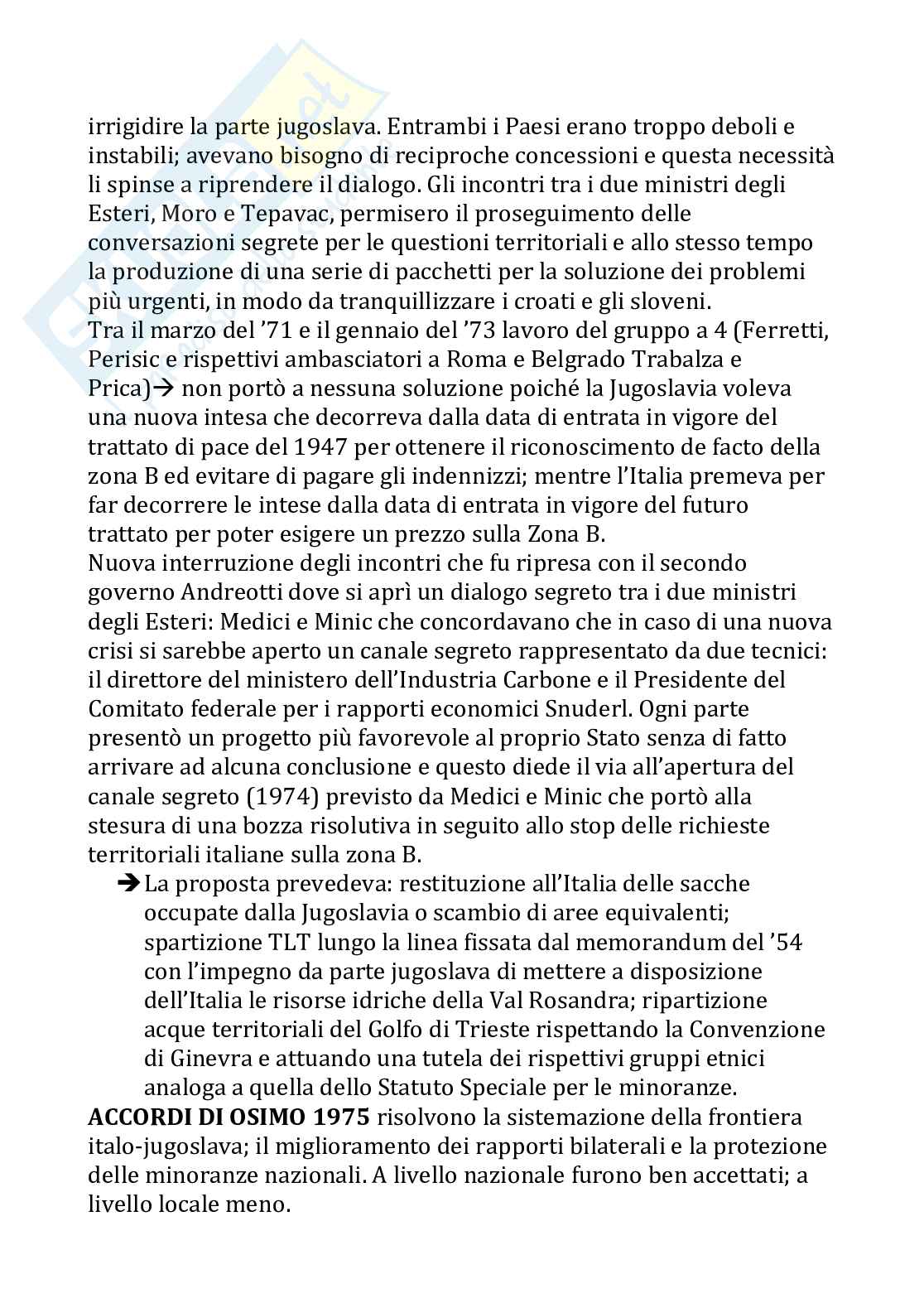 Politica jugoslava dell'Italia Pag. 6