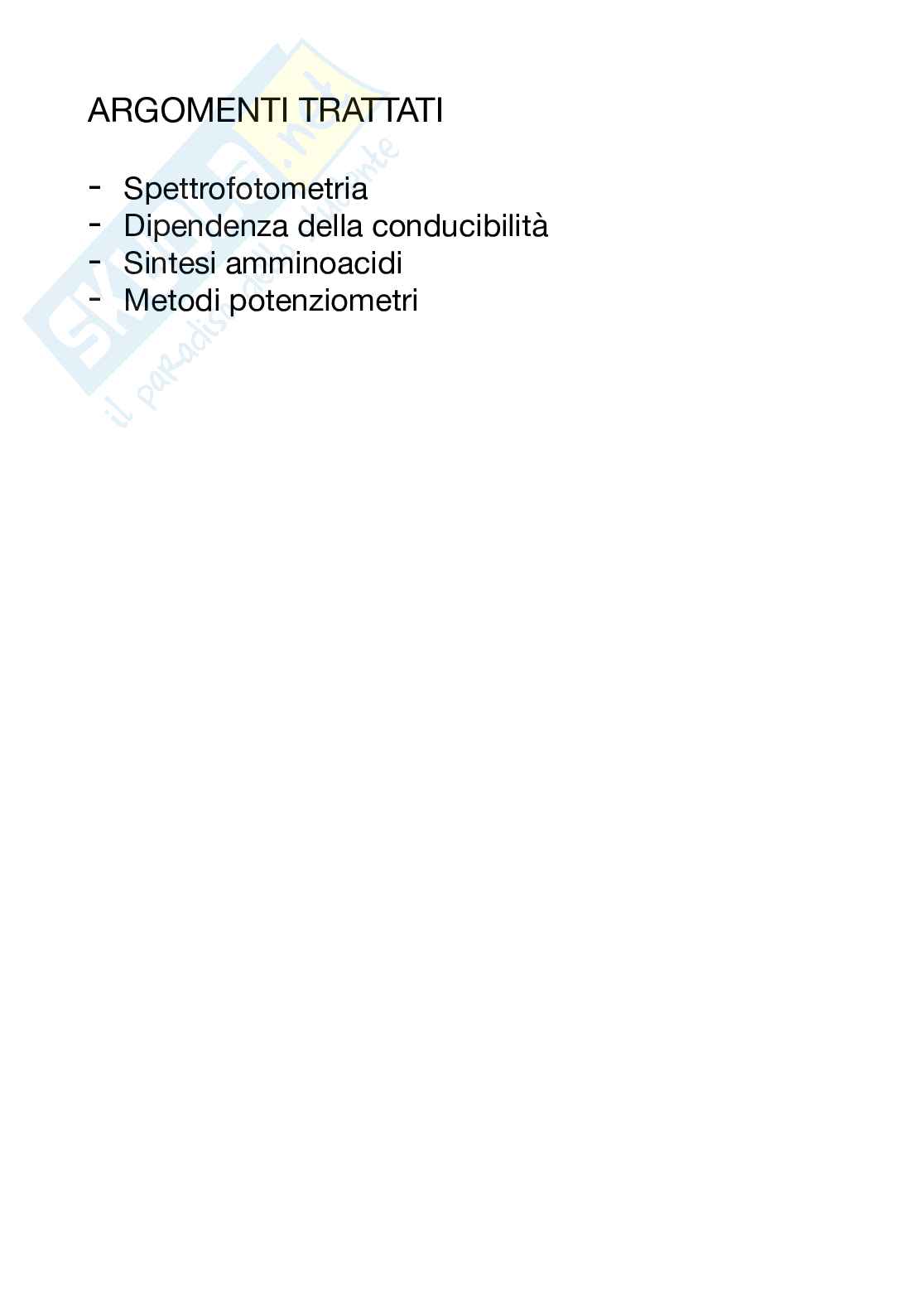 Chimica analitica - teoria Pag. 1