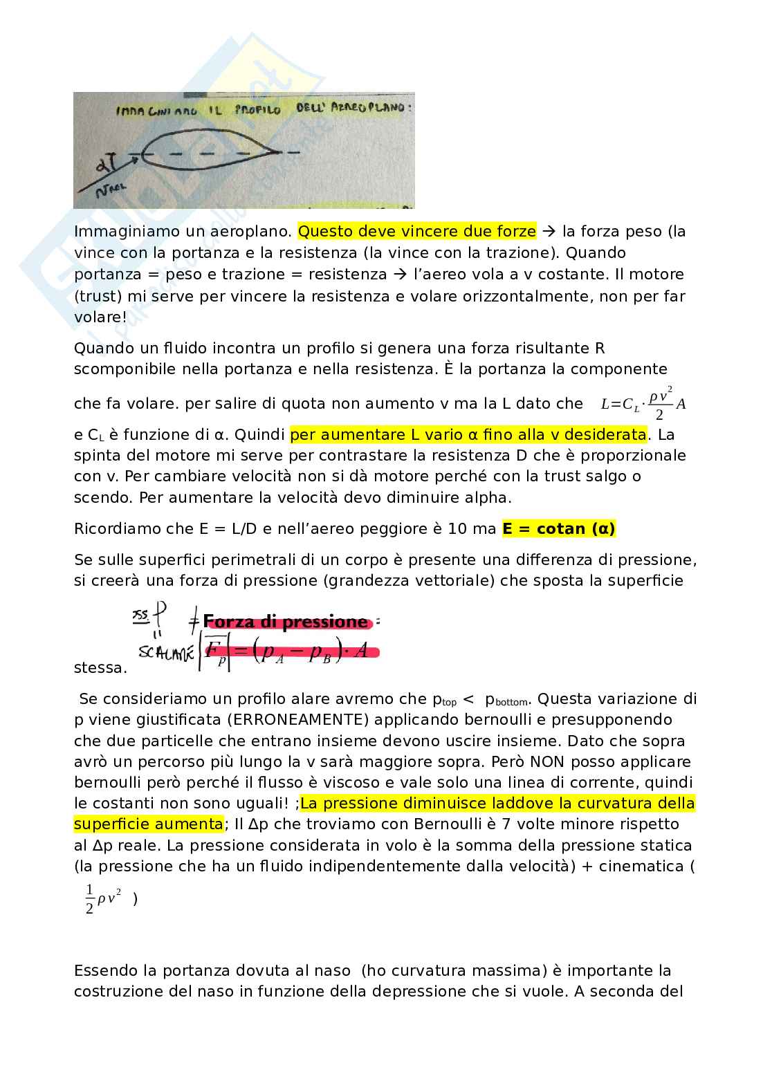 Energia eolica - Richiami di aerodinamica Pag. 1