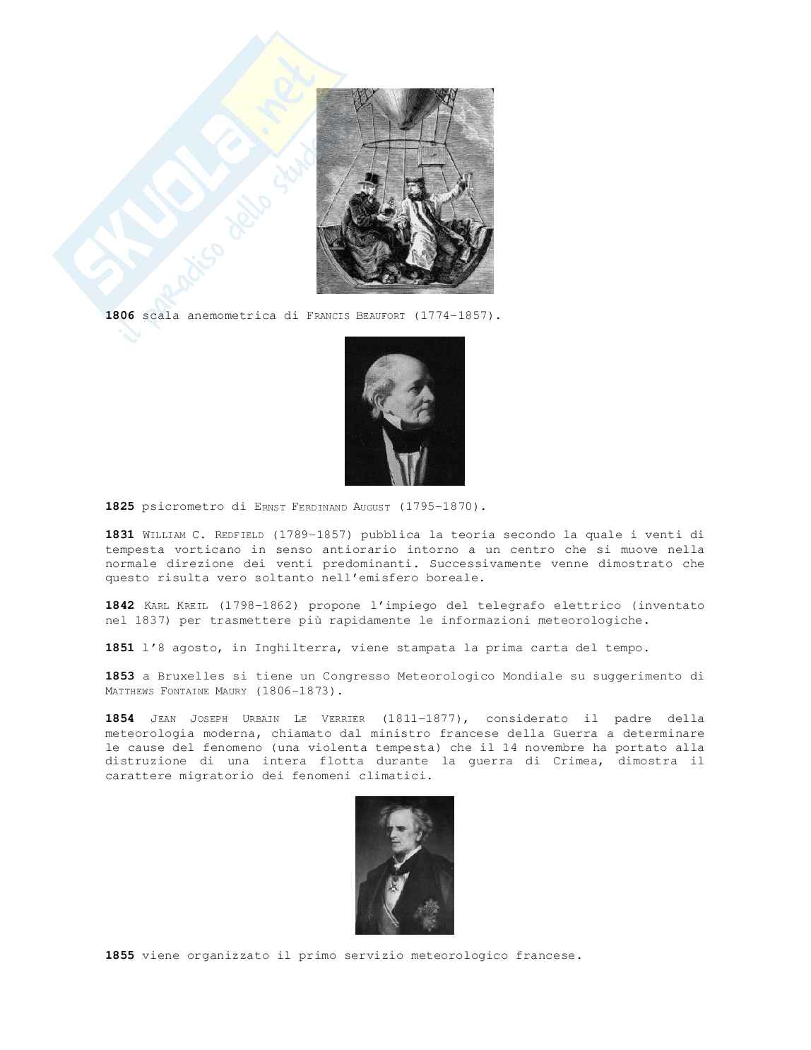 Tappe cronologiche fondamentali della metereologia Pag. 6