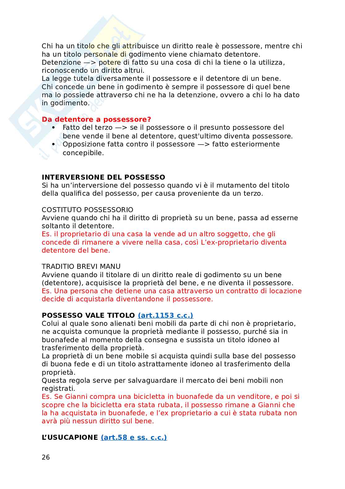 Appunti parziale esame Diritto privato Pag. 26