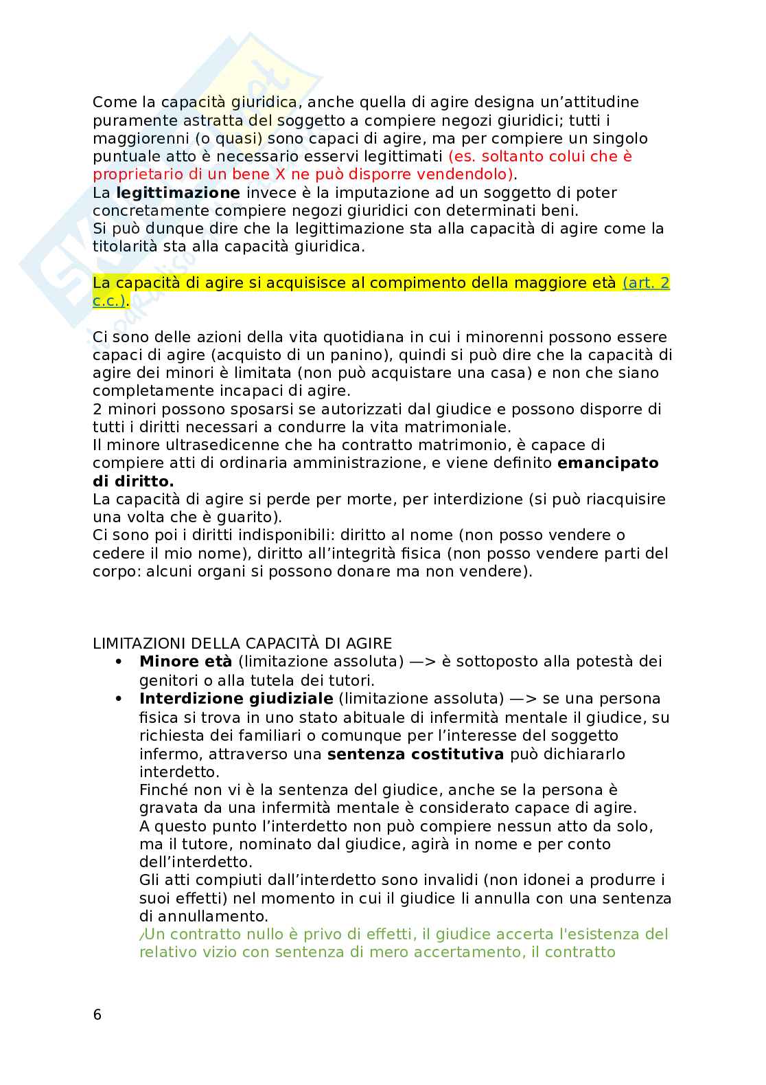 Appunti parziale esame Diritto privato Pag. 6