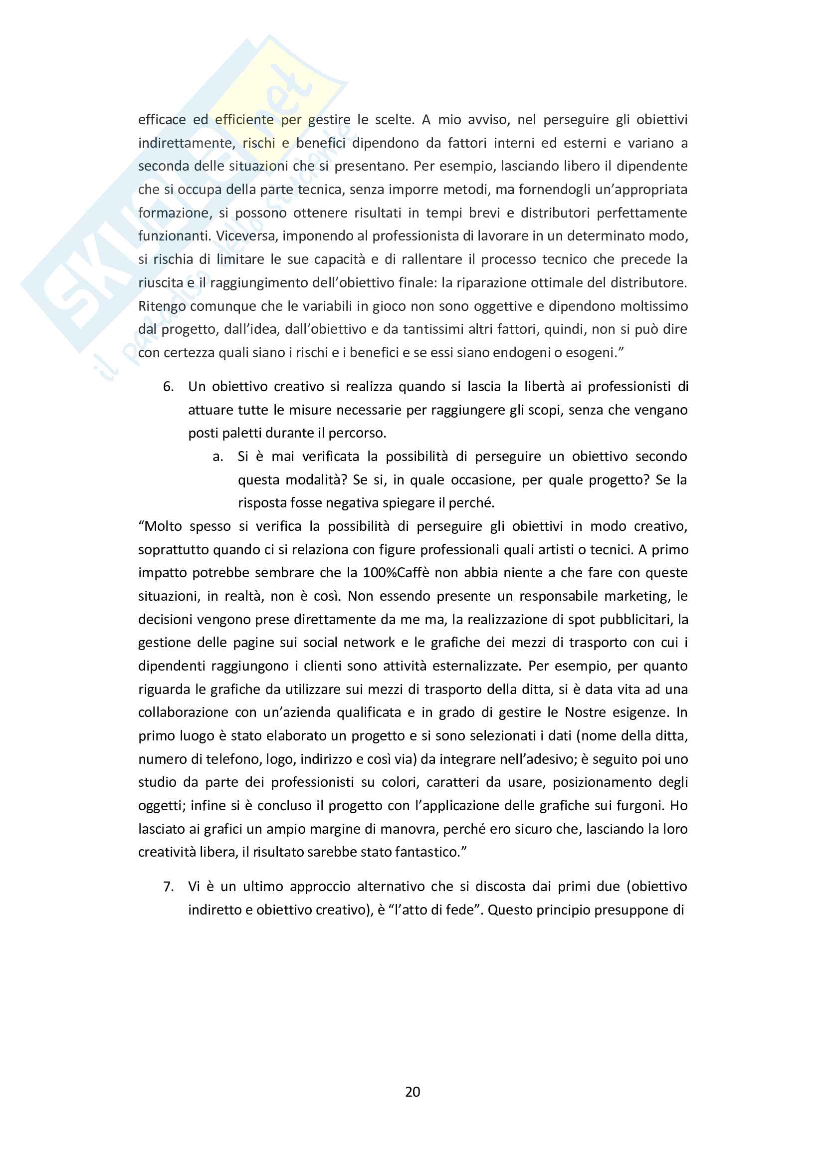Tesi Scegliere, seguire, raggiungere Pag. 21