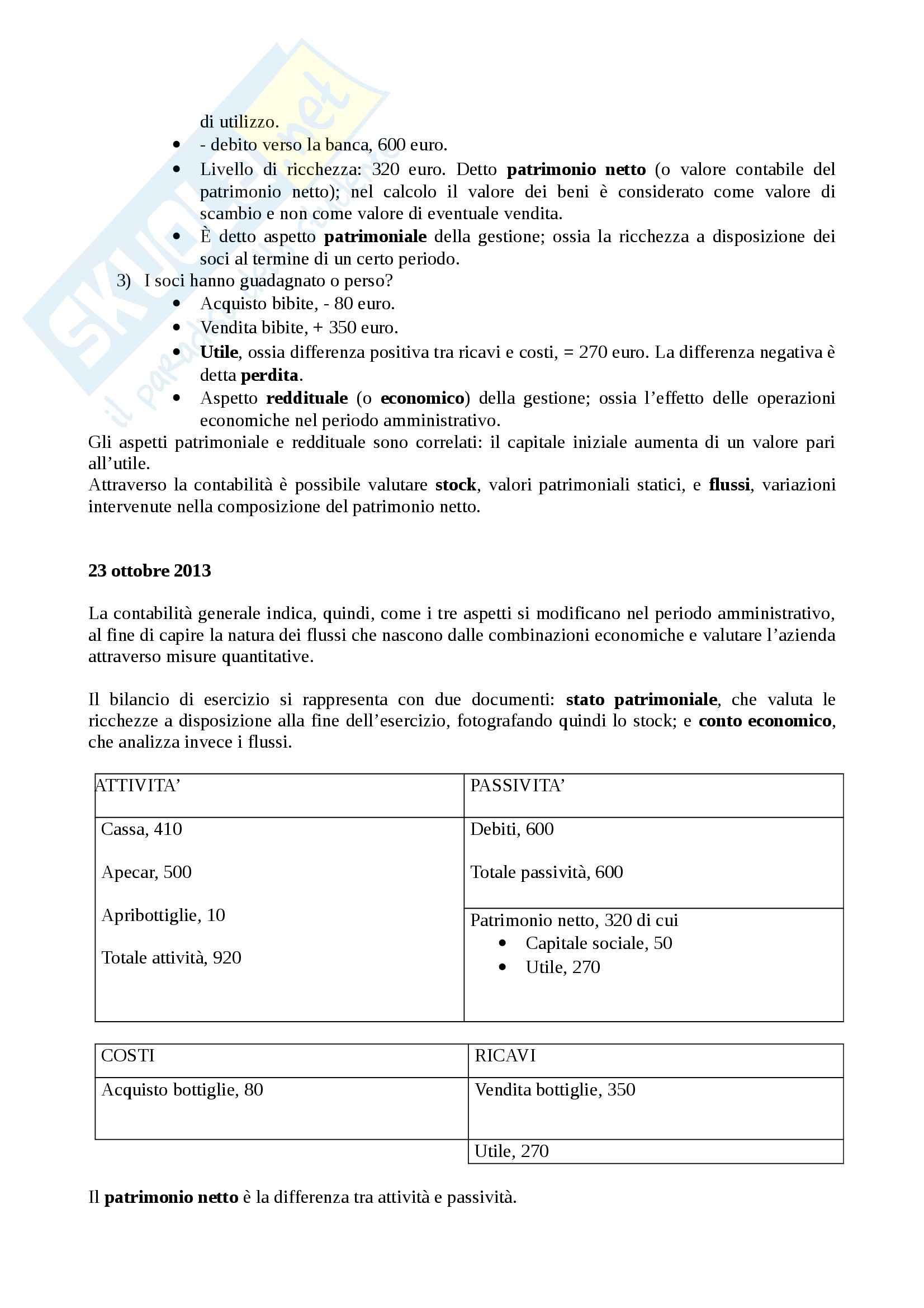 Economia aziendale - Lezioni Pag. 11