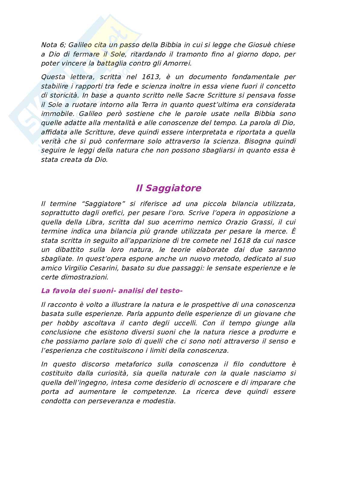Machiavelli, Barocco, Galileo Galilei Pag. 11