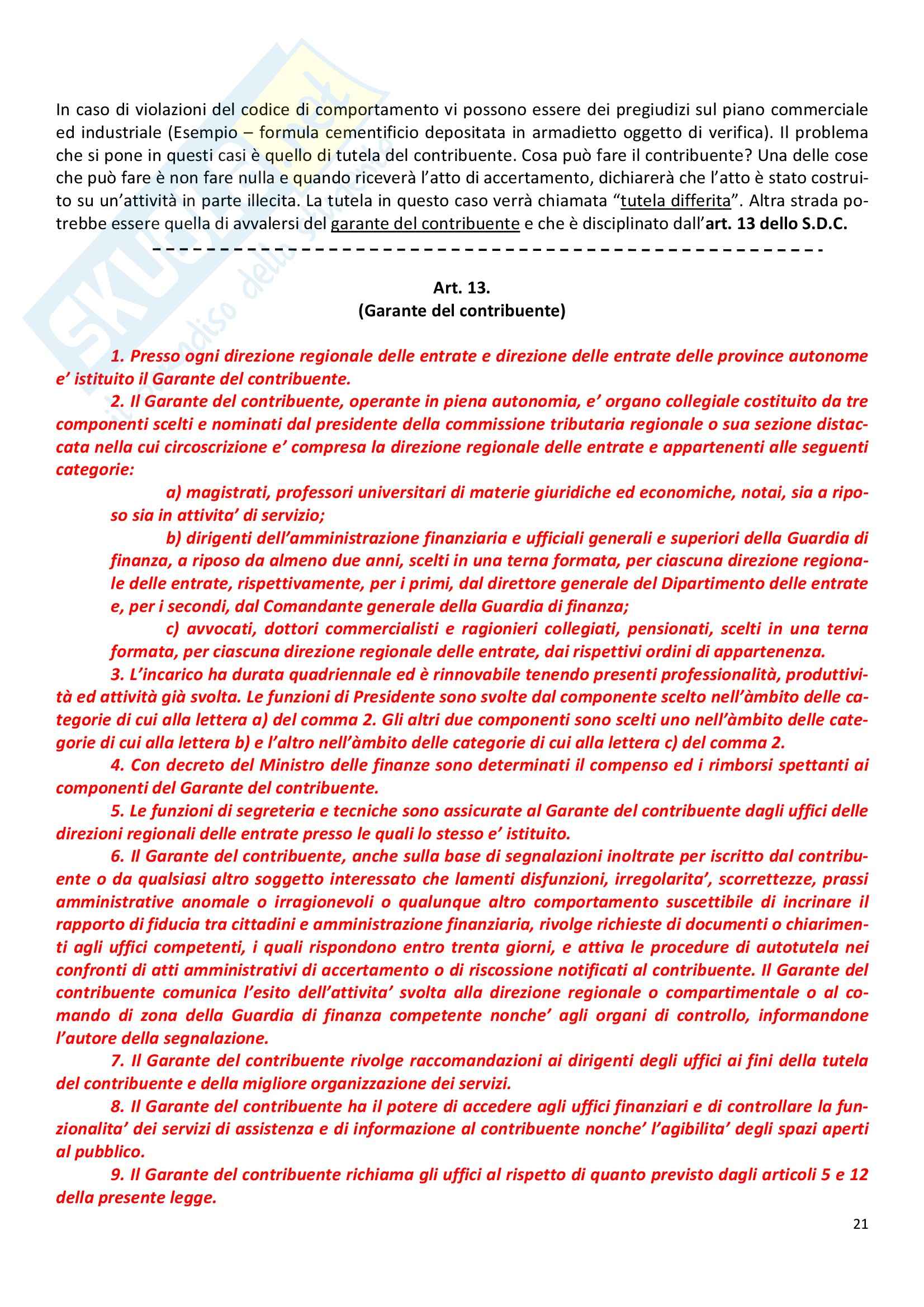 Lezioni, Diritto tributario II Pag. 21
