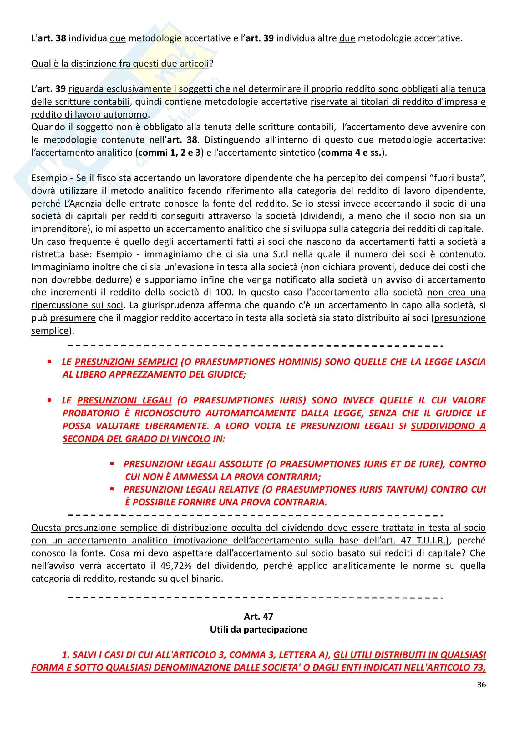 Lezioni, Diritto tributario II Pag. 36