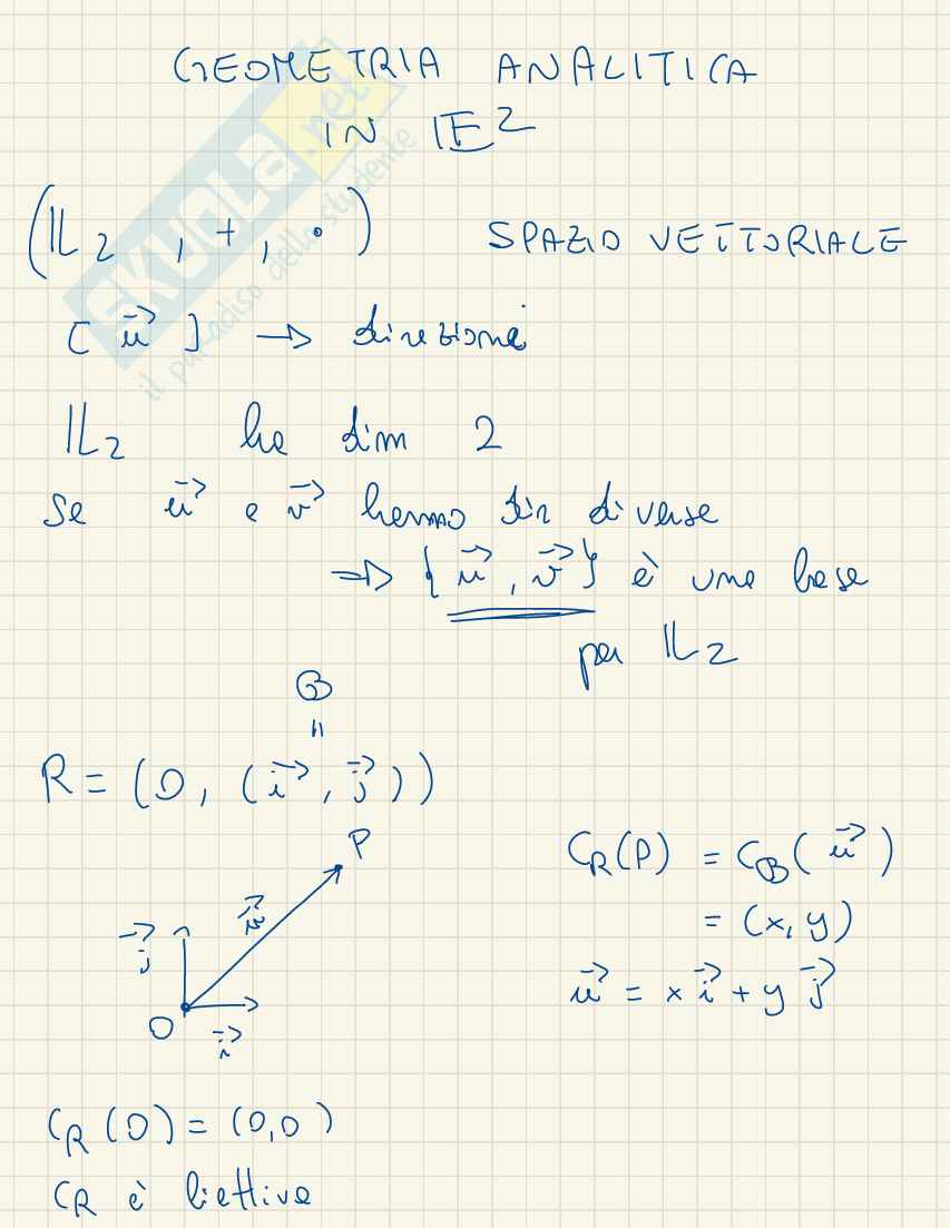 Geometria analitica in E^2 Pag. 2