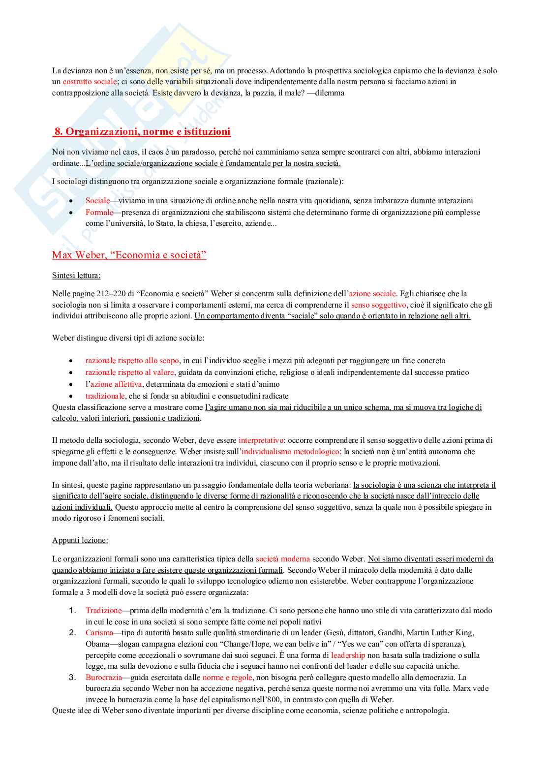 Appunti e letture di Sociologia  Pag. 21