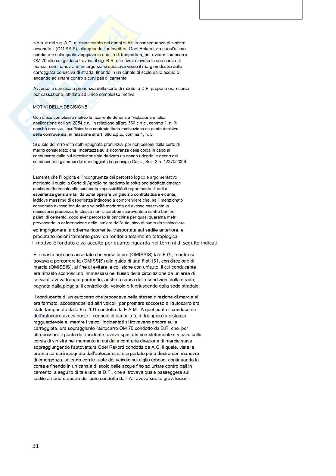 Appunti delle lezioni di diritto civile: illecito Pag. 31