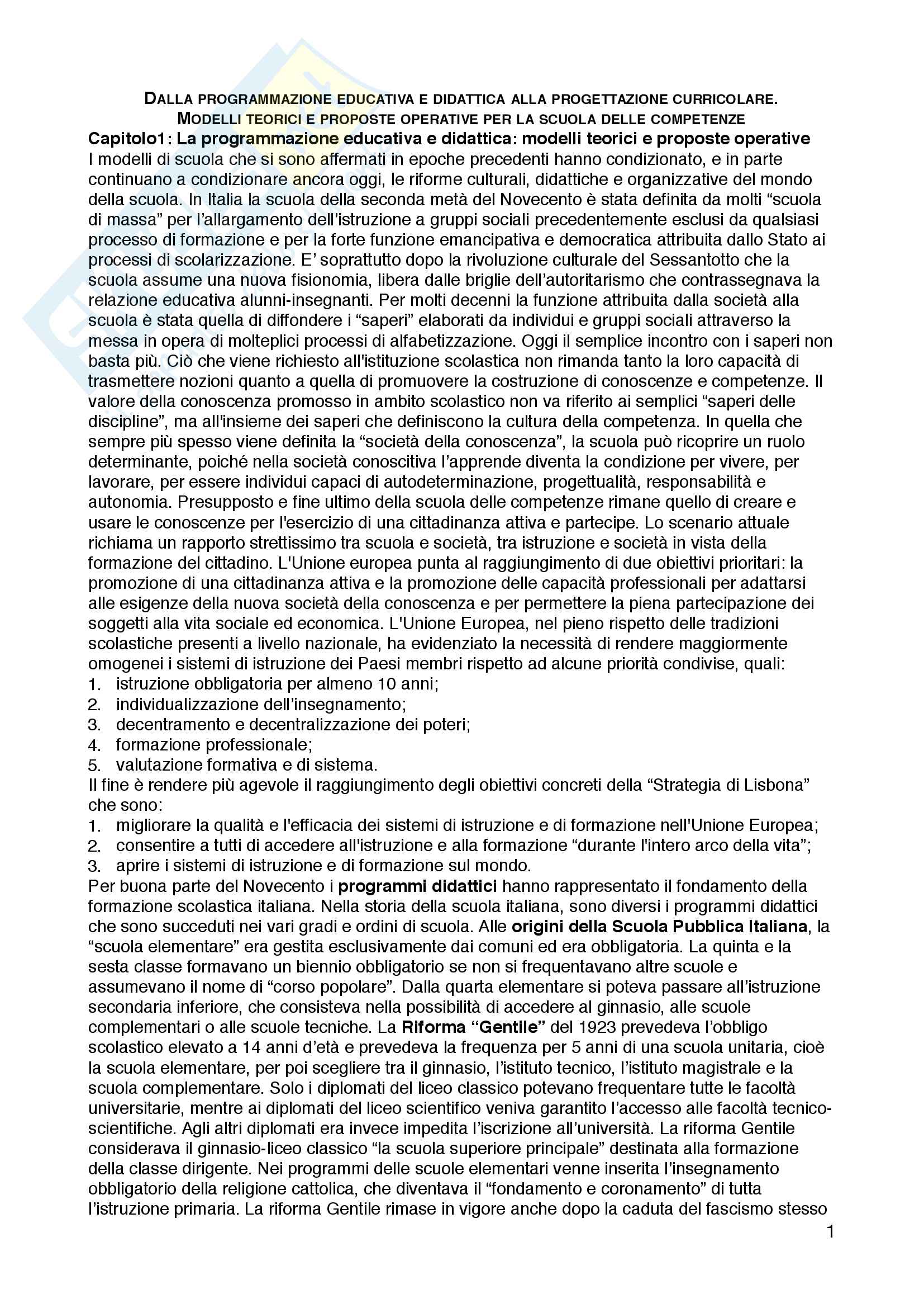 Teorie E Metodi Della Progettazione Educativa