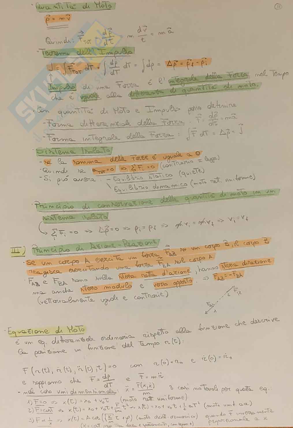 Appunti / Schemi Fisica 1 Pag. 11